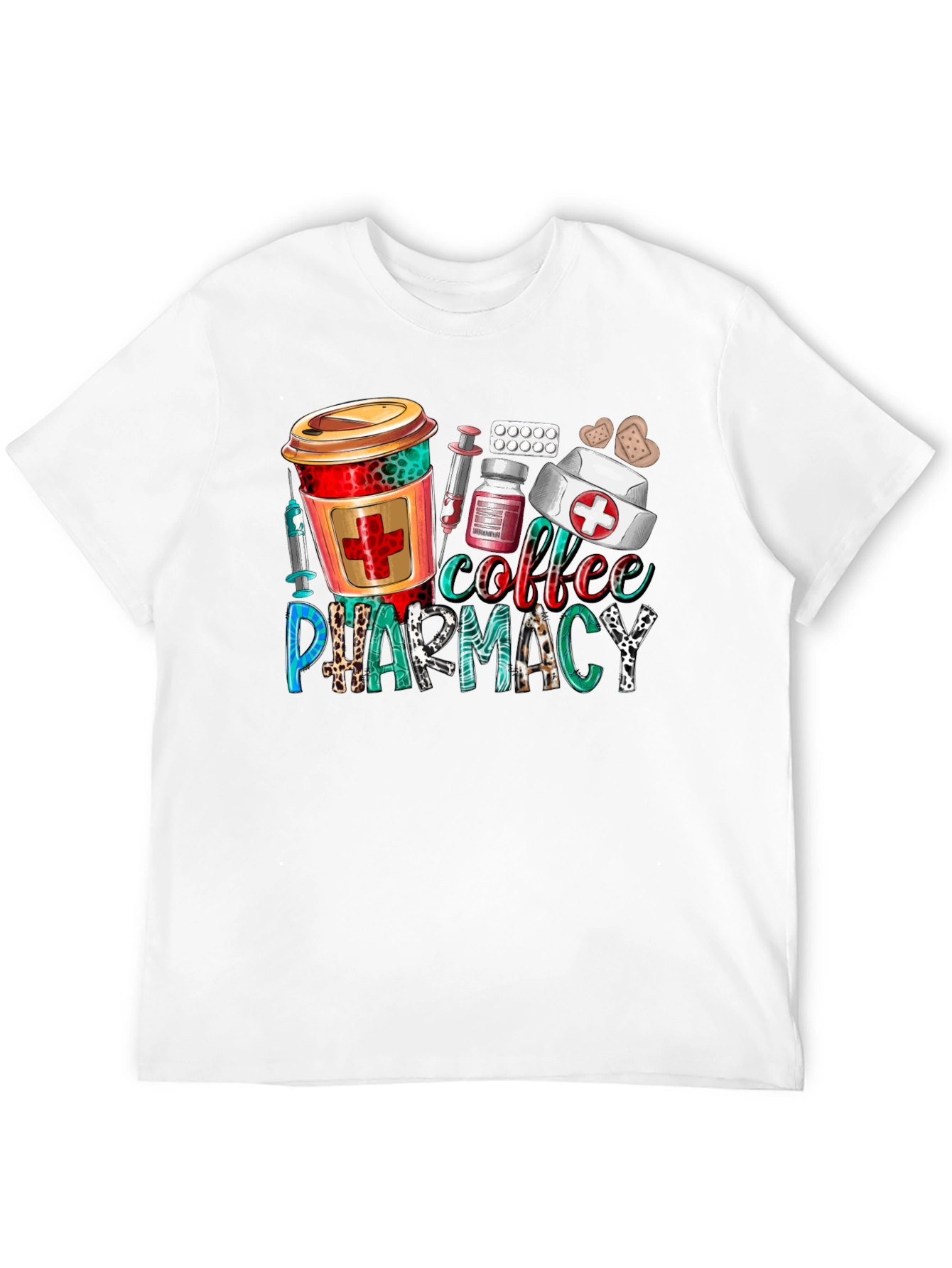 Black Coffee Pharmacy T-Shirt - Nurse, Doctor, Healthcare view 12