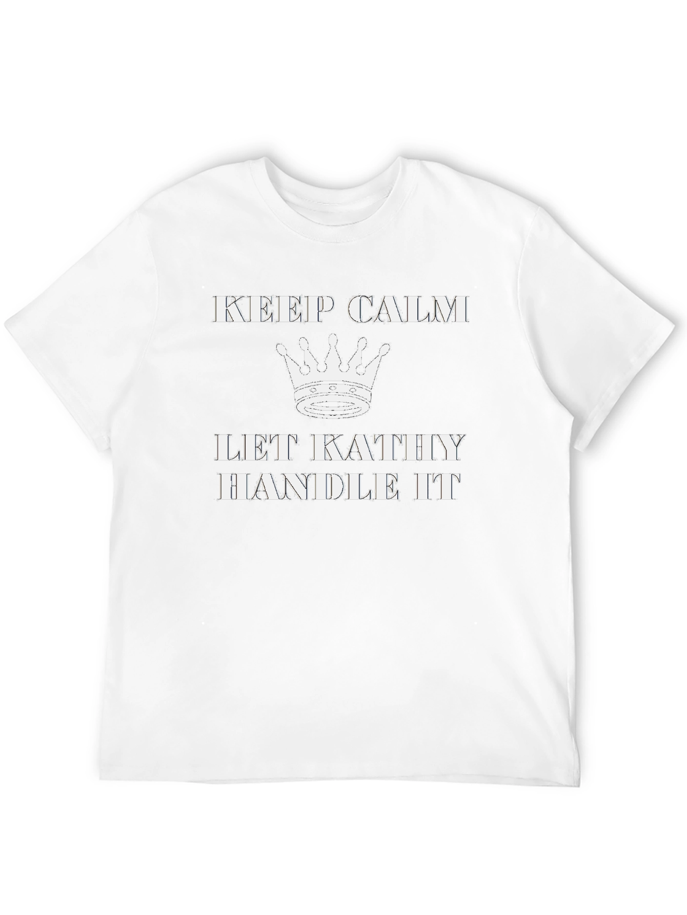 Black Keep Calm - Let Kathy Handle It T-Shirt view 12