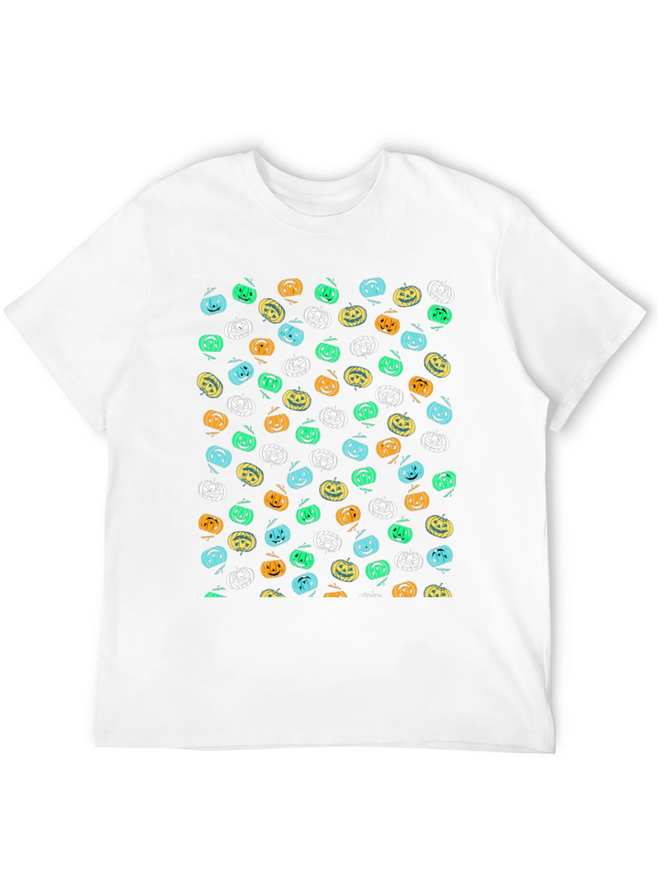 Black Pumpkin Print Tee - Spooky Season Style view 12