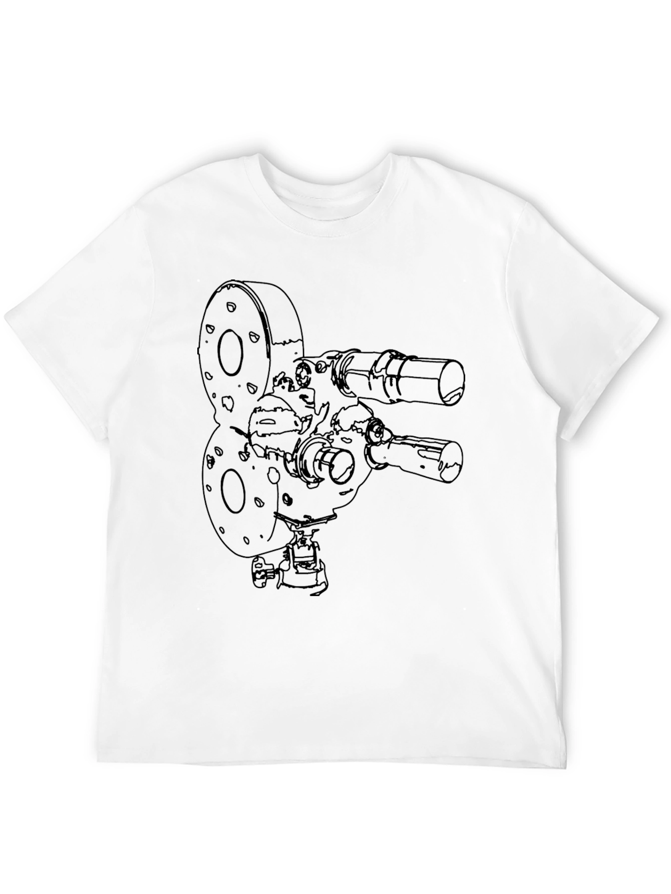 Black Retro Film Camera Graphic Tee - Classic Style view 12