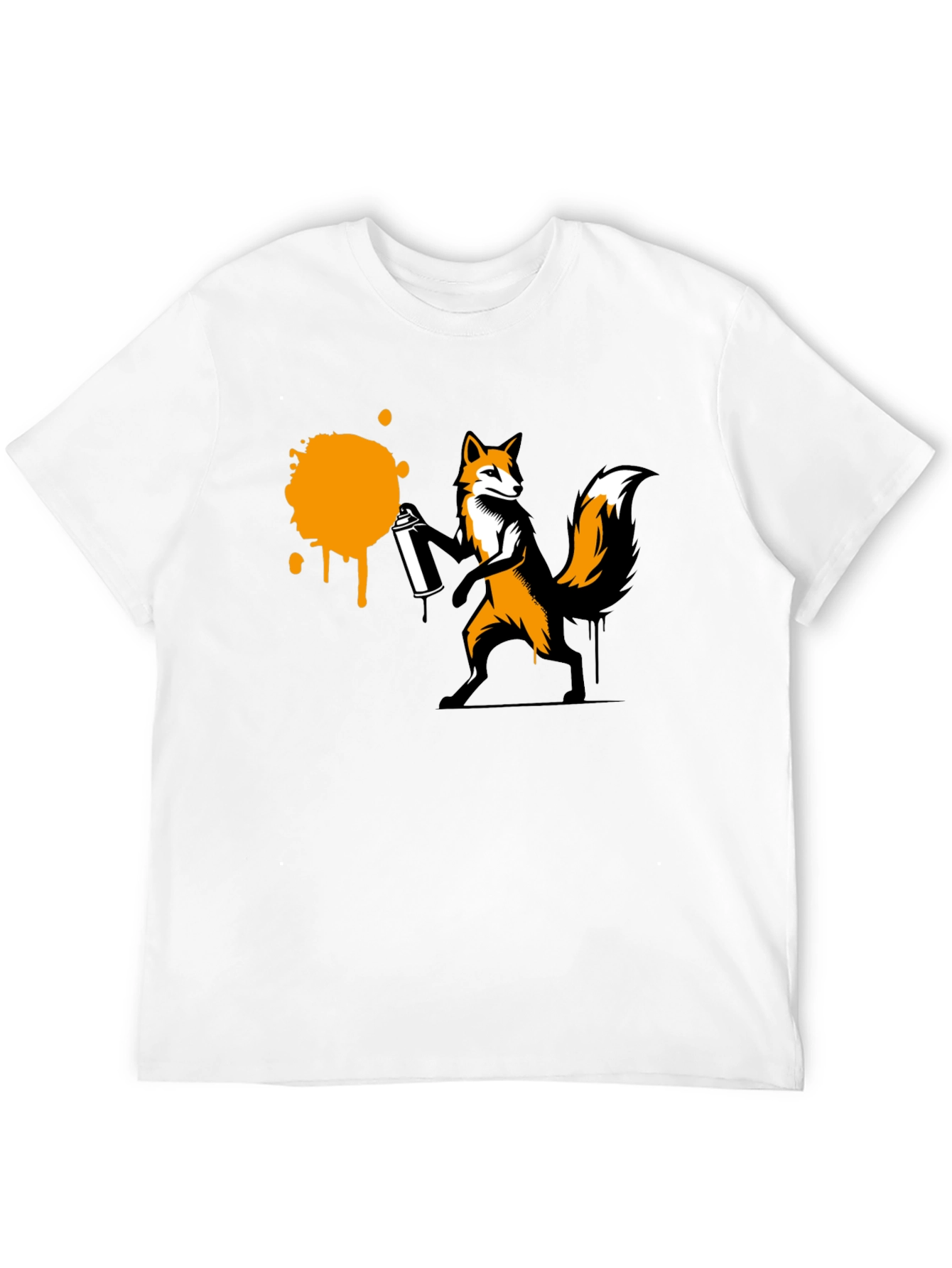 Black Fox Graffiti T-Shirt - Urban Style Tee view 12