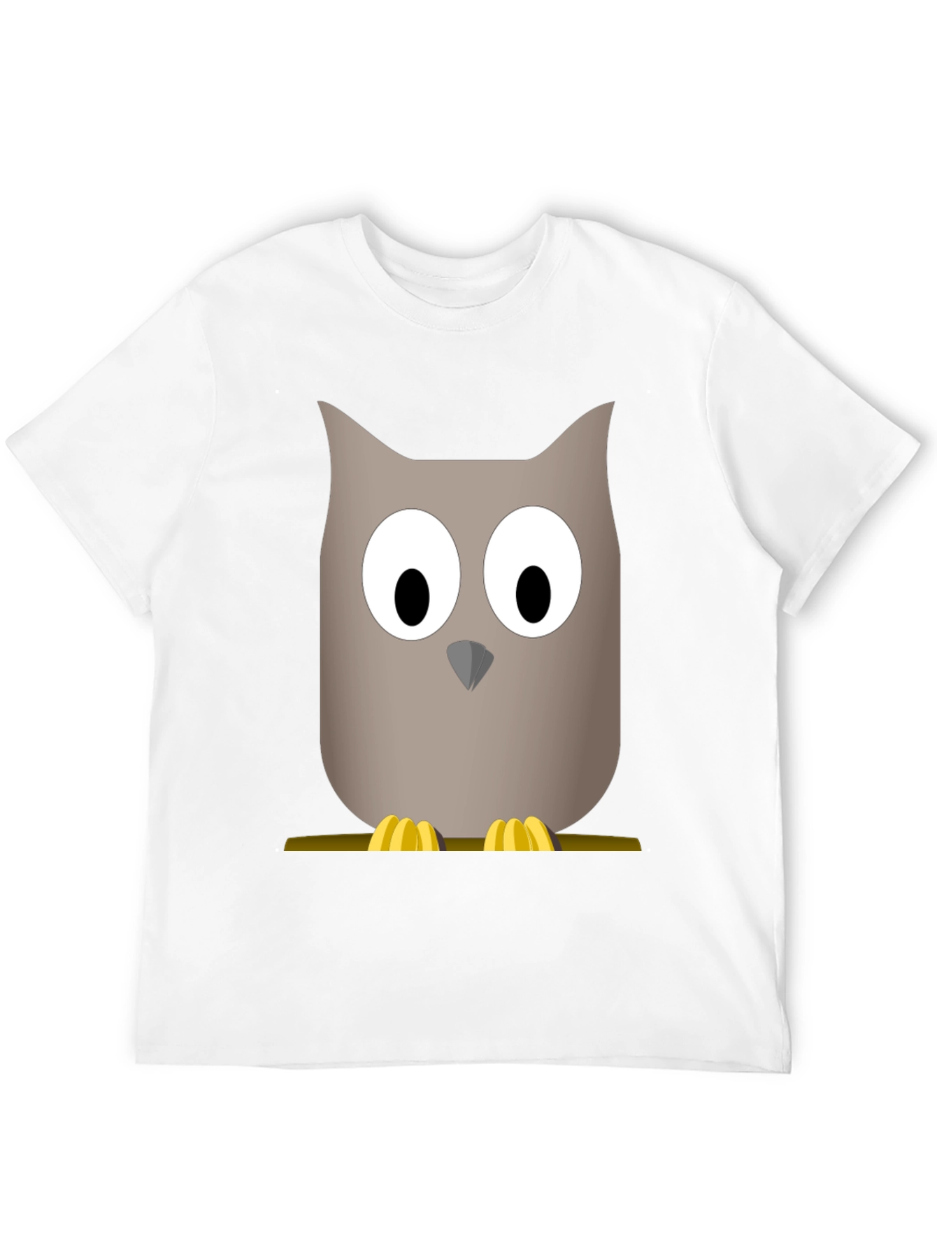 Black Cartoon Owl Graphic Tee - Men's Black T-Shirt view 12