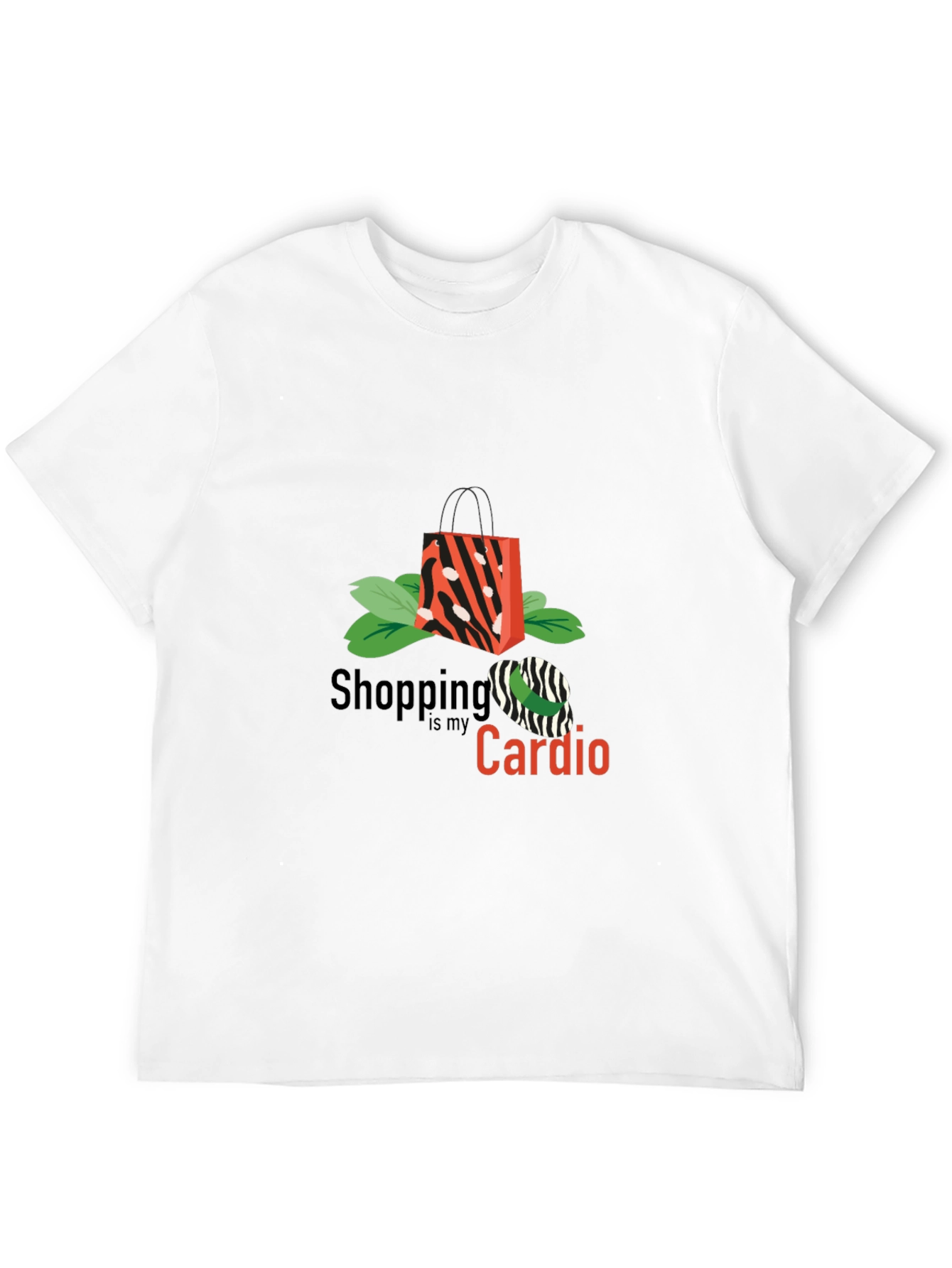 Black Shopping Is My Cardio Graphic Tee view 12
