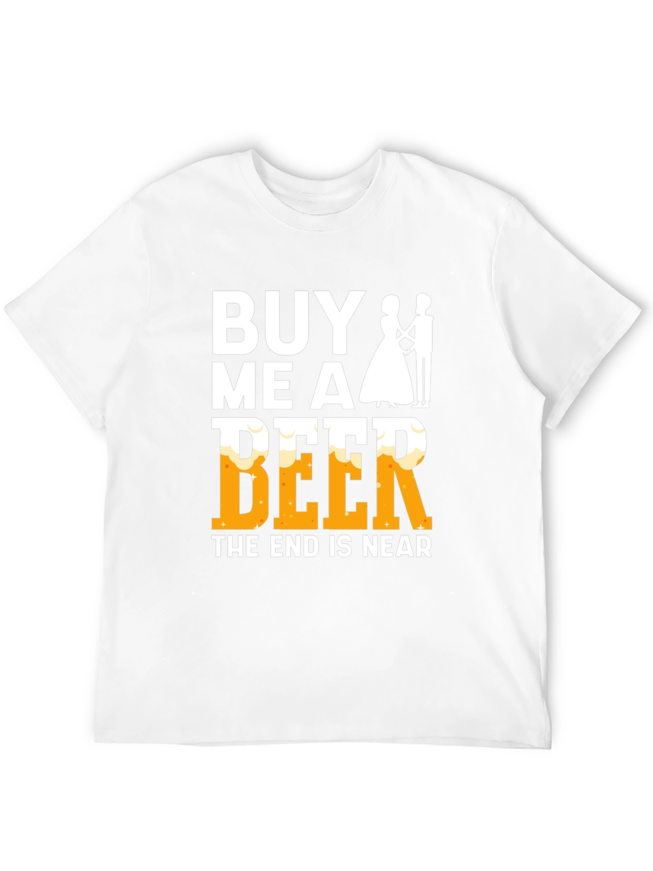 Black Buy Me A Beer - Funny Wedding T-Shirt view 12
