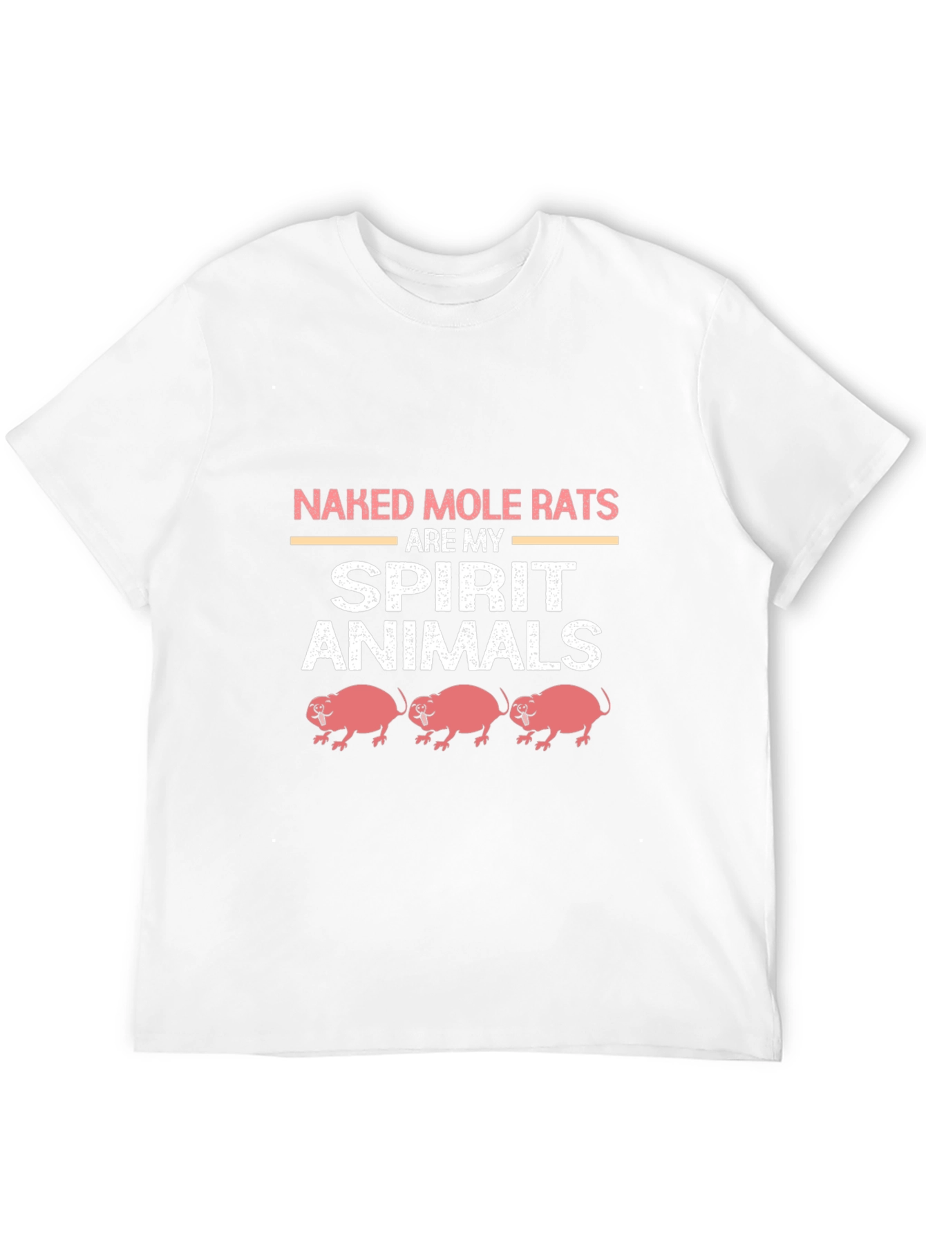 Black Naked Mole Rats Spirit Animal T-Shirt view 12
