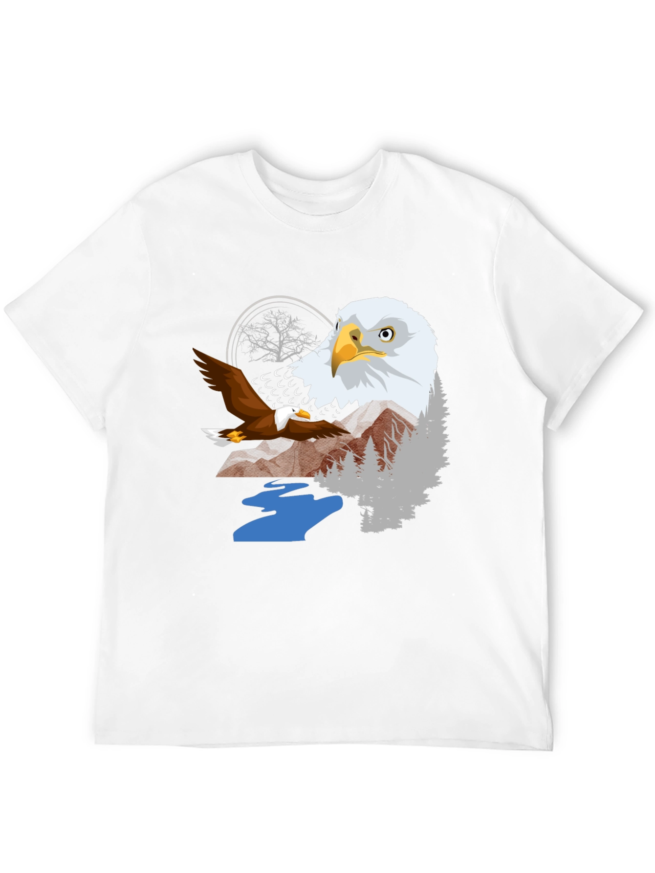 Black Eagle Graphic Tee - Nature Inspired T-Shirt view 12