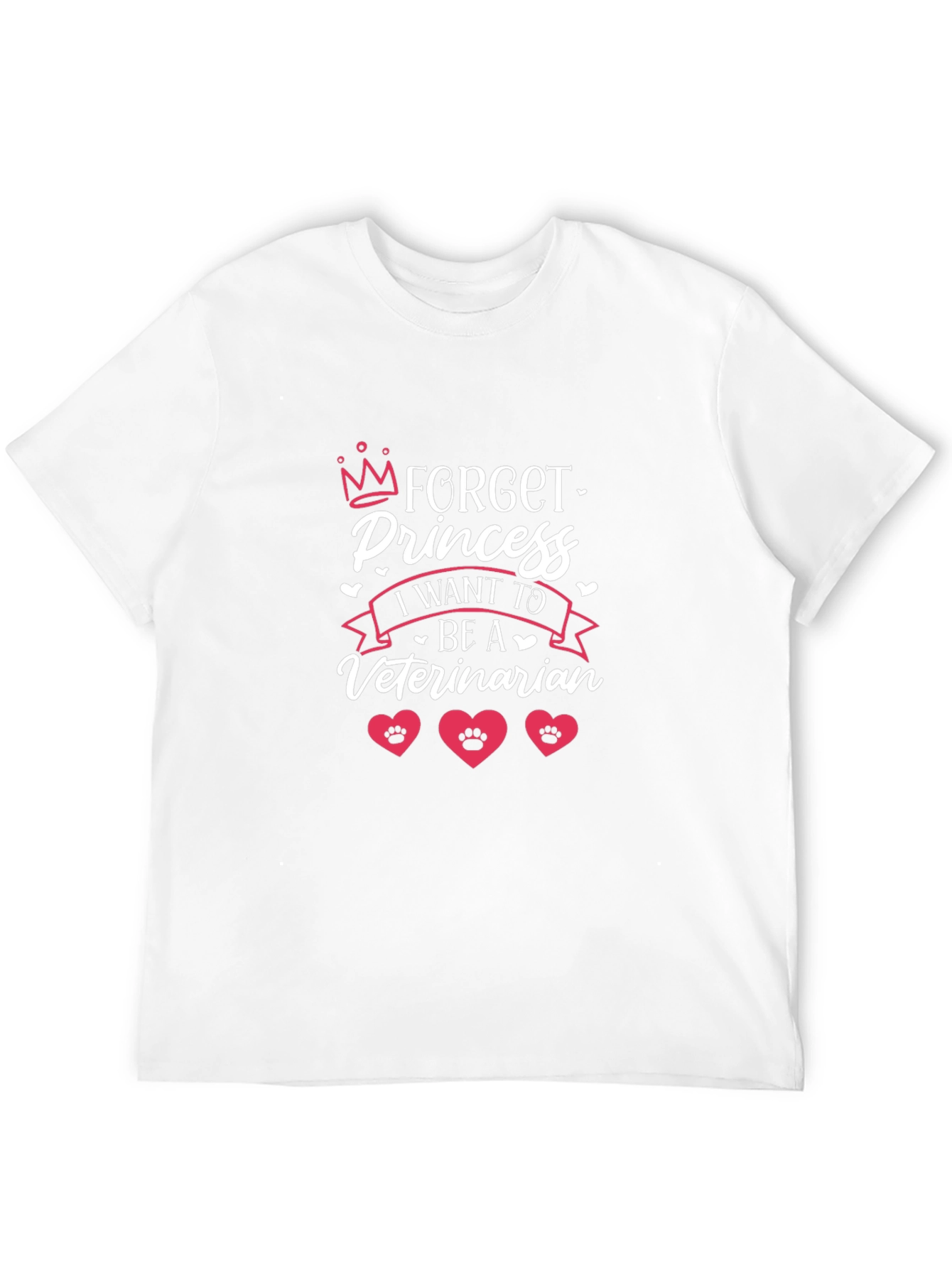 Black Forget Princess, I Want to be a Veterinarian T-Shirt view 12