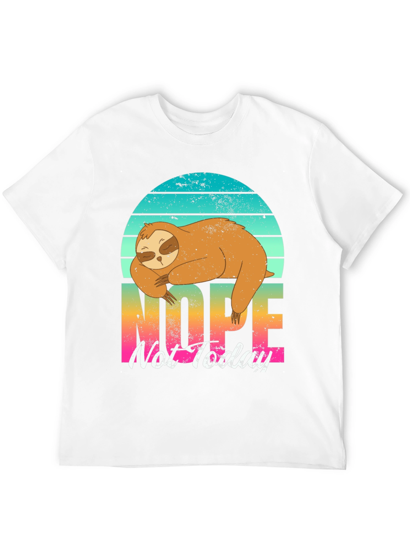 Black Nope Sloth Graphic Tee - Lazy Day Comfort view 12