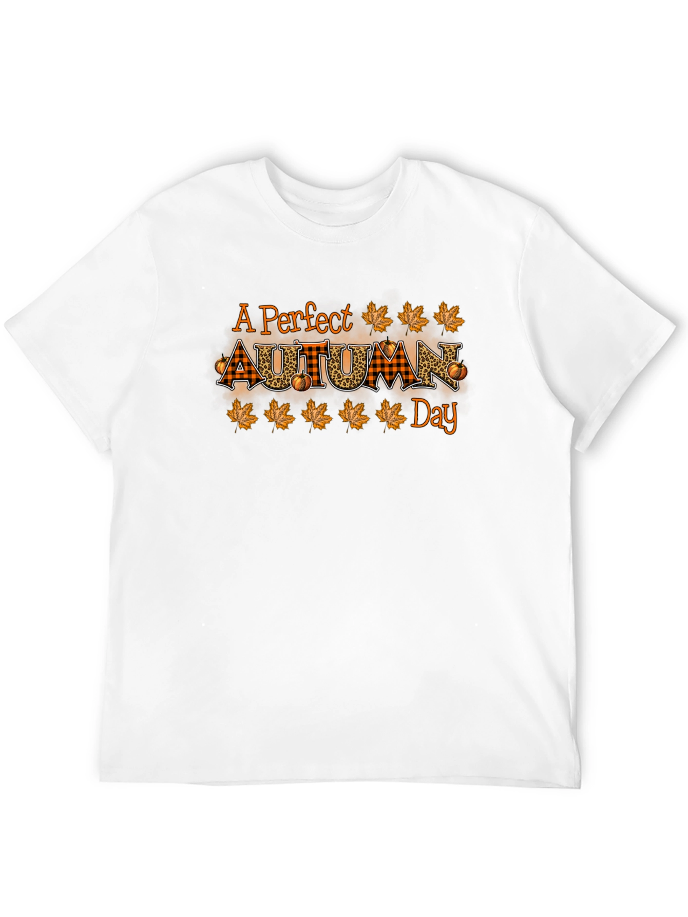 Black Perfect Autumn Day T-Shirt Fall Graphic Tee view 12