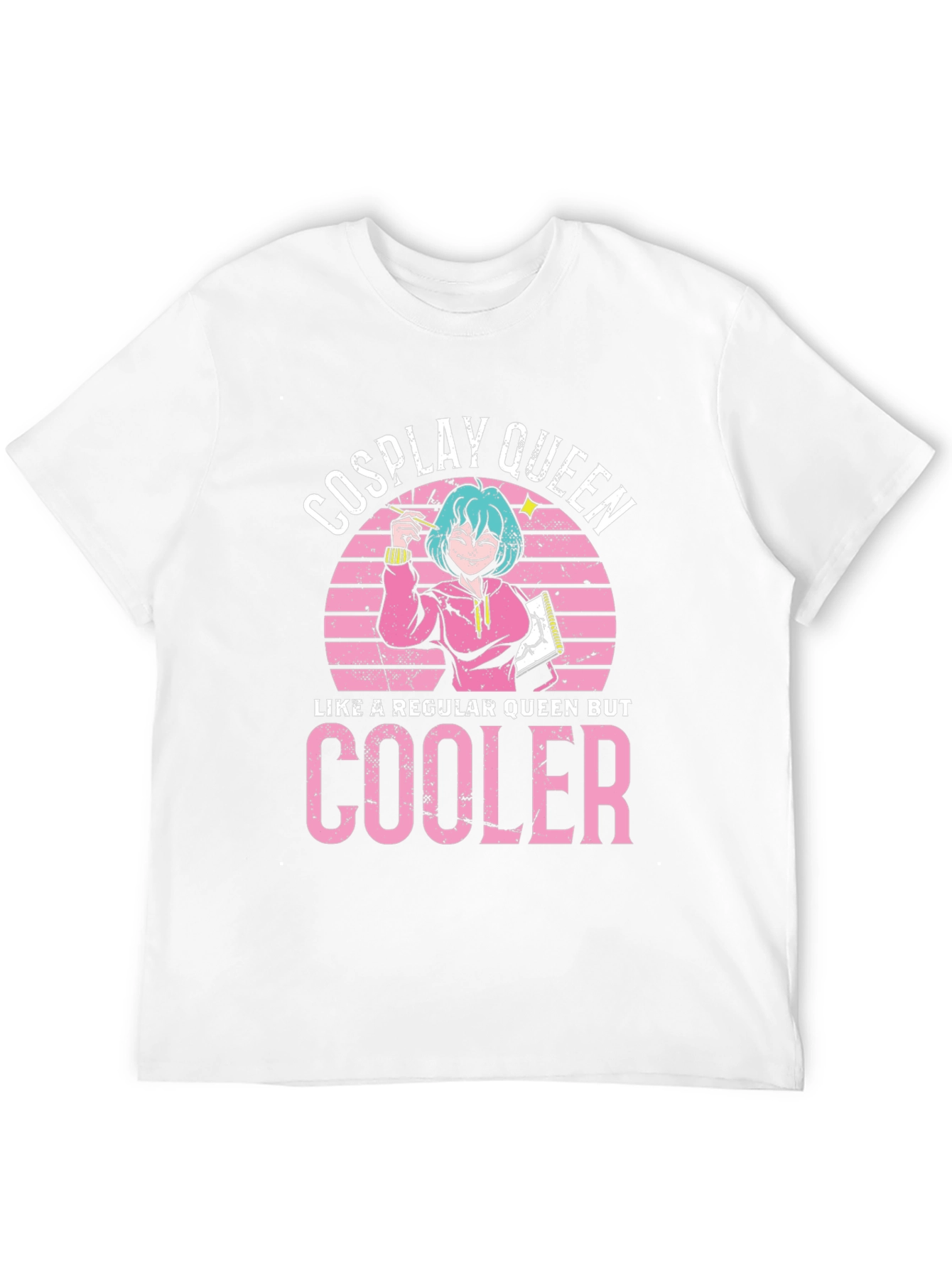 Black Cosplay Queen Graphic T-Shirt - Anime Lover Tee view 12