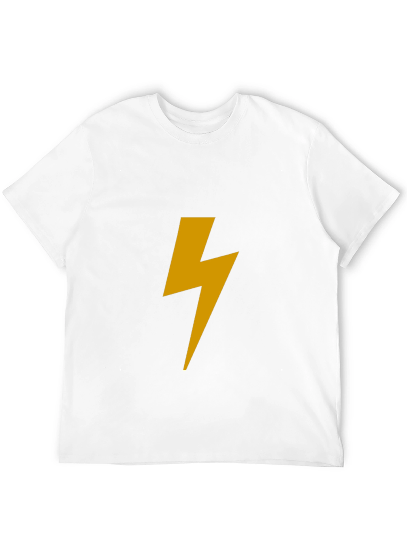 Black Black Tee with Bold Lightning Bolt Graphic view 12