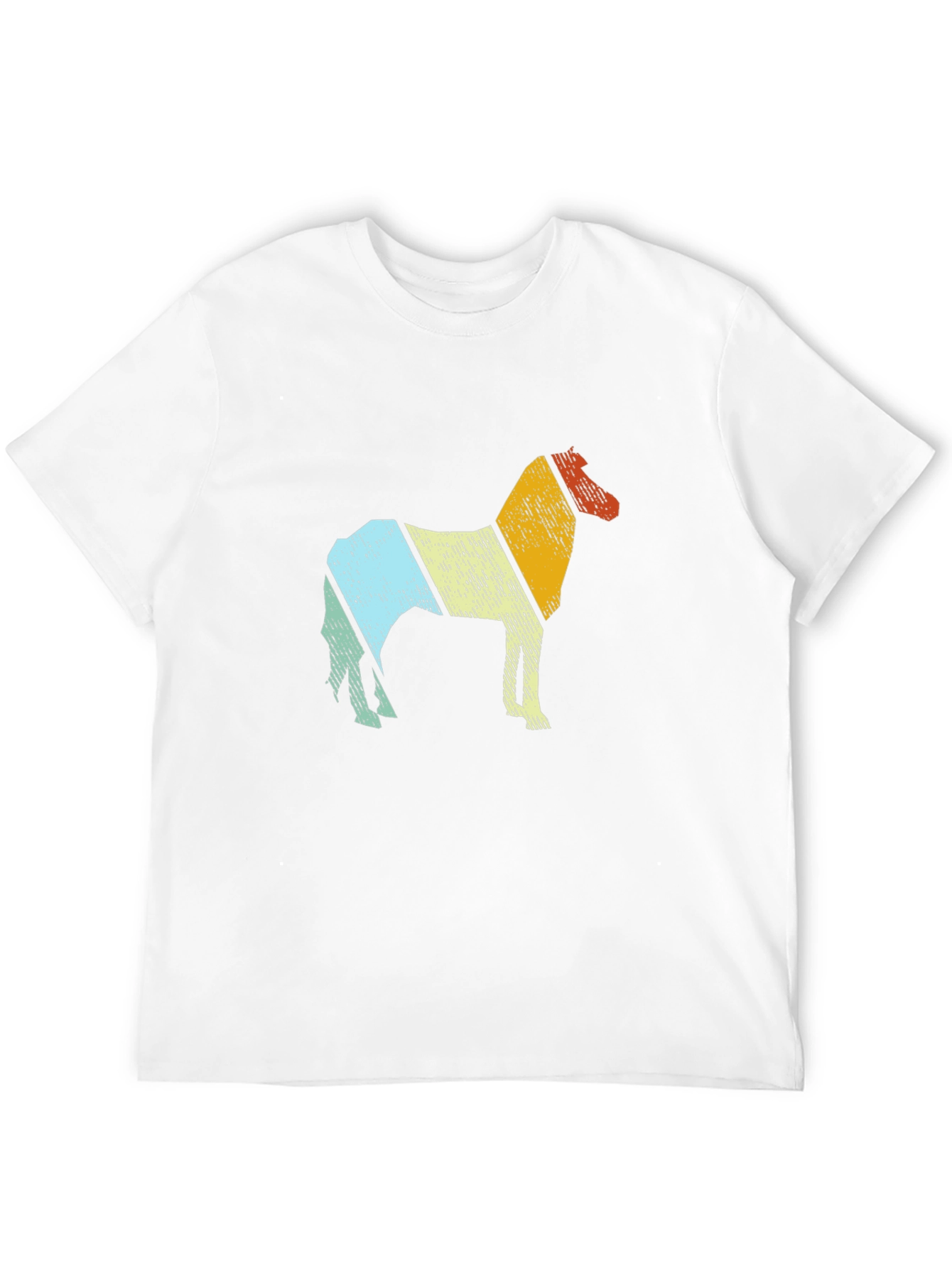 Black Retro Horse Graphic Tee - Comfort Fit Black T-Shirt view 12