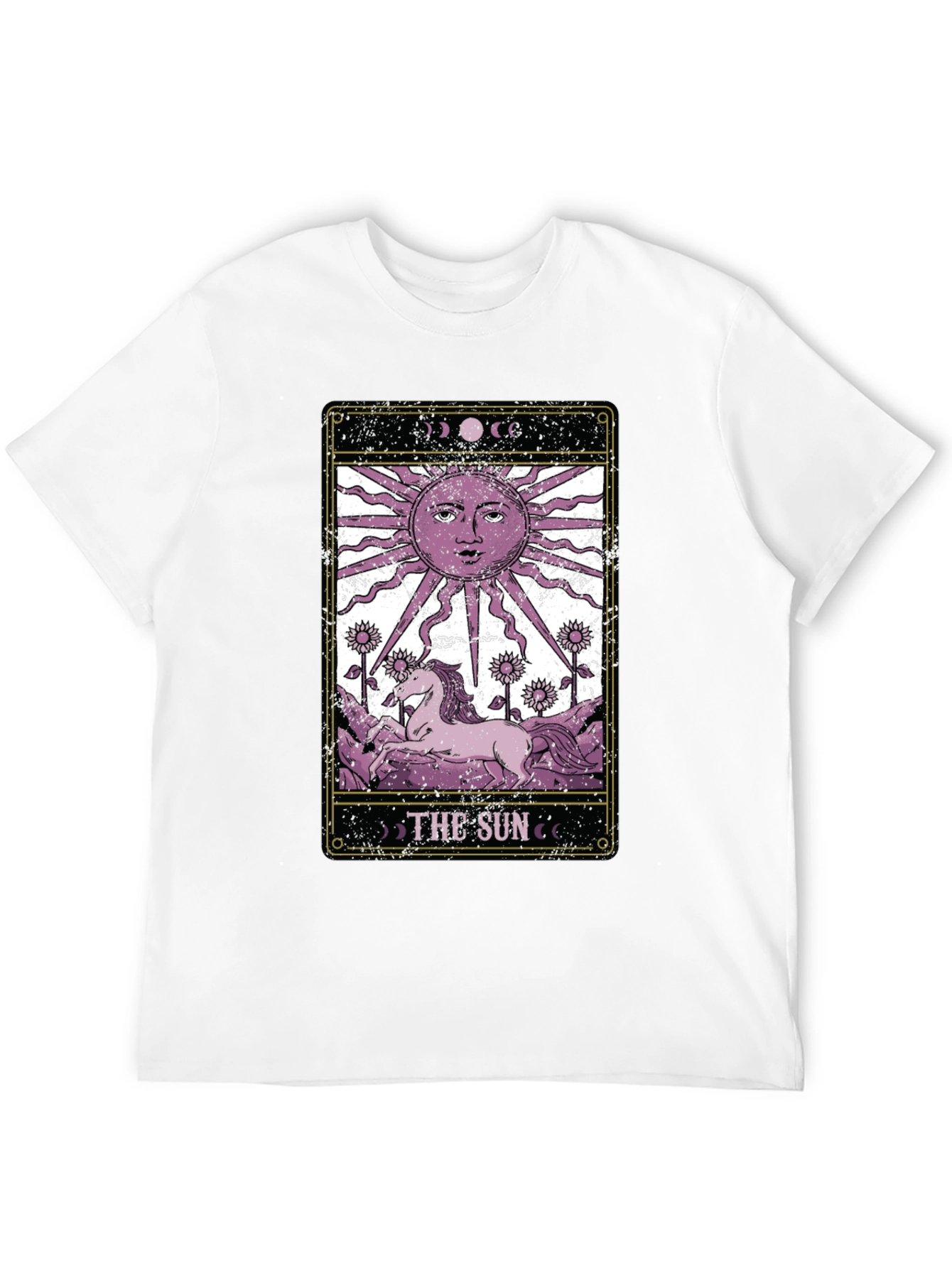 Black The Sun Tarot Card T-Shirt - Mystical Graphic Tee view 12