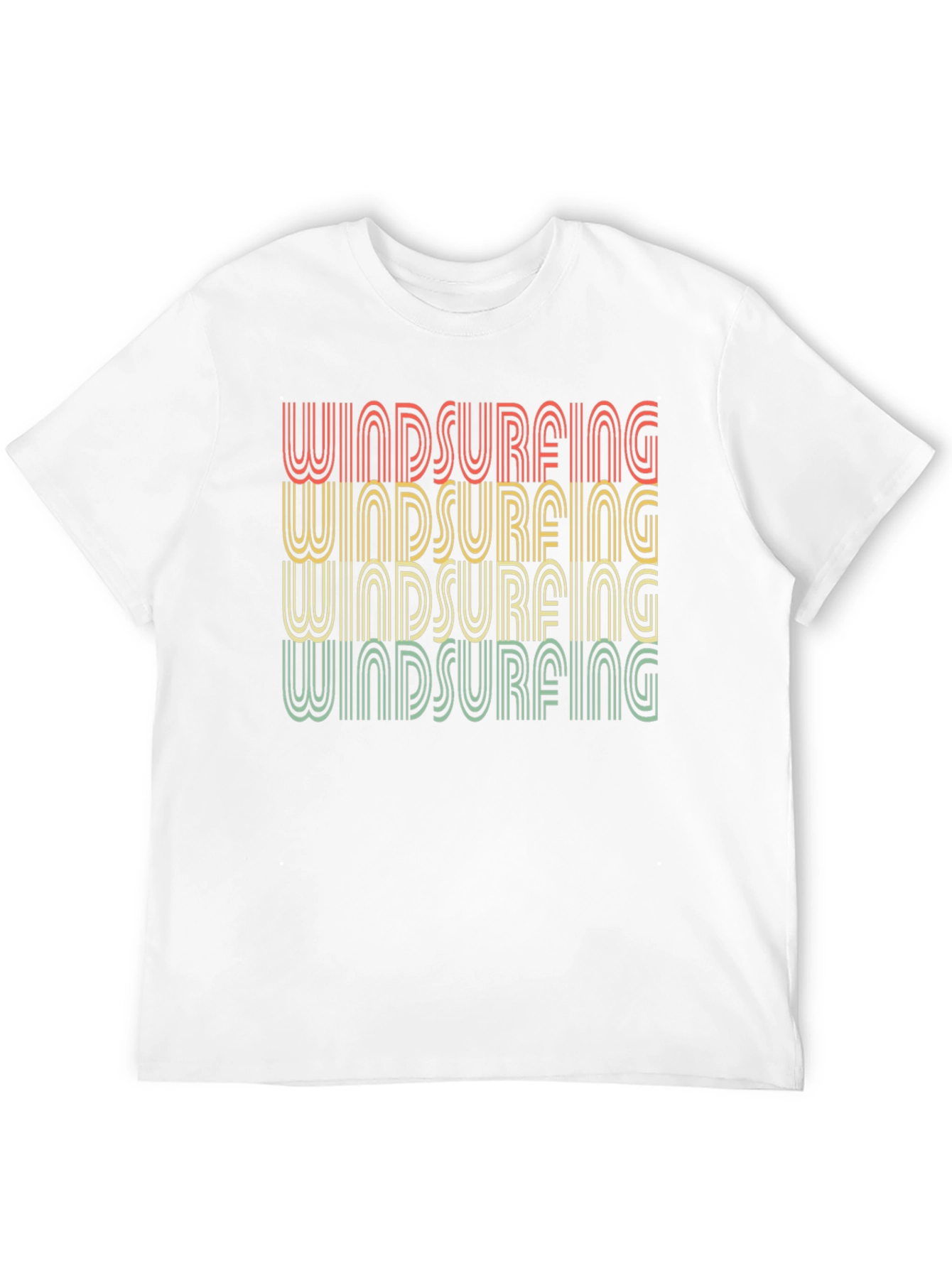 Black Retro Windsurfing T-Shirt - Black view 12