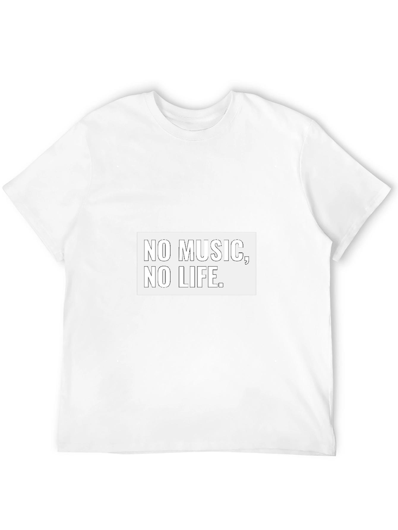 Black No Music No Life Black Graphic Tee view 12