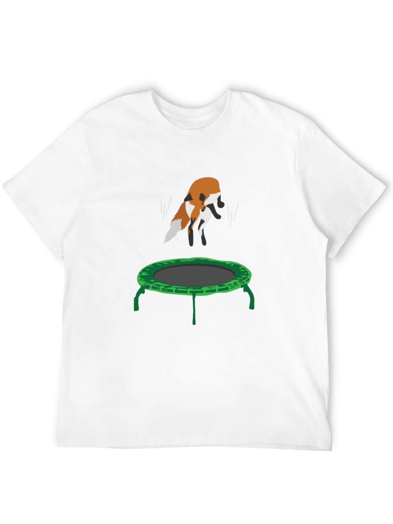 Black Fox Trampoline Graphic Tee - Fun Animal Design! view 12
