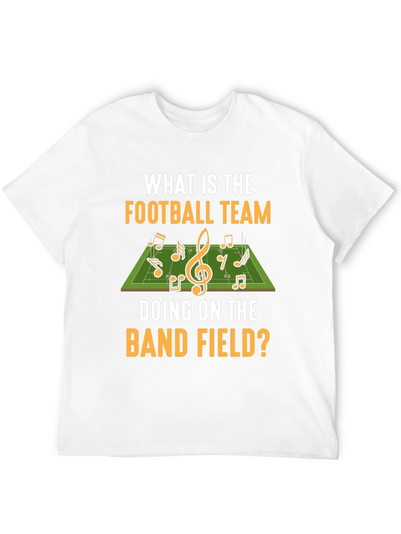 Black Football Team Band Field T-Shirt view 12