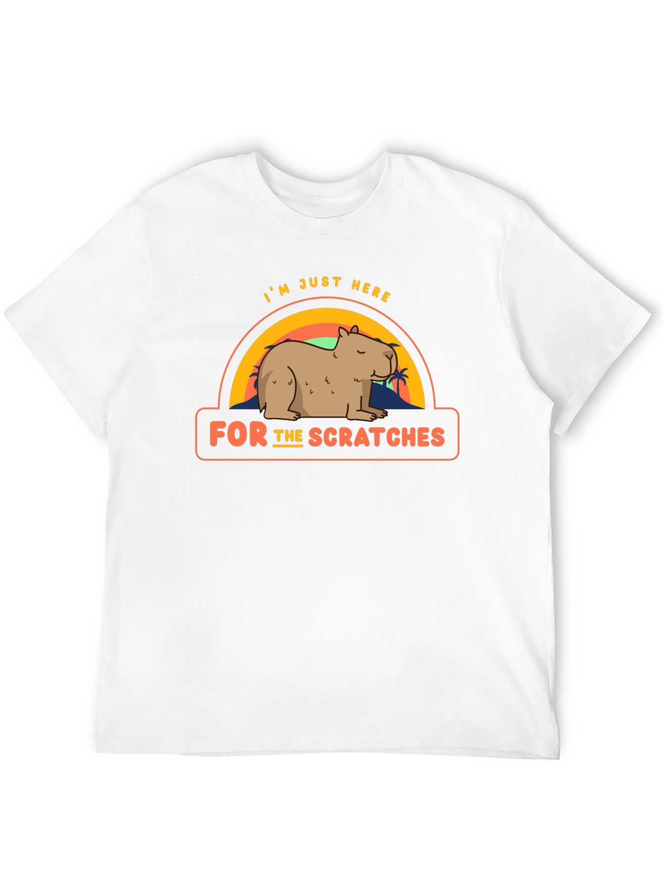 Black Capybara T-Shirt - I'm Just Here for the Scratches view 12