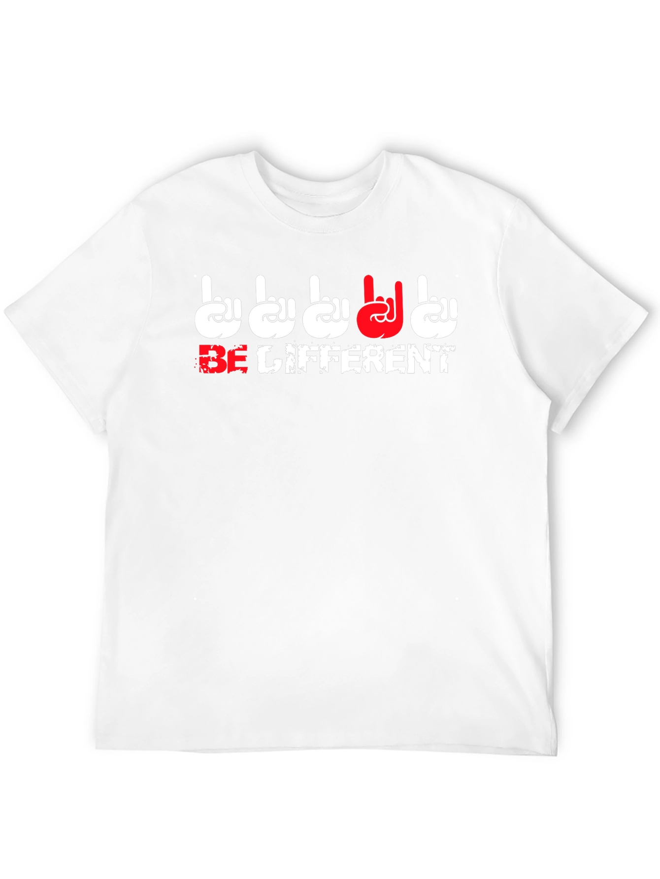 Black Be Different Graphic T-Shirt - Black view 12