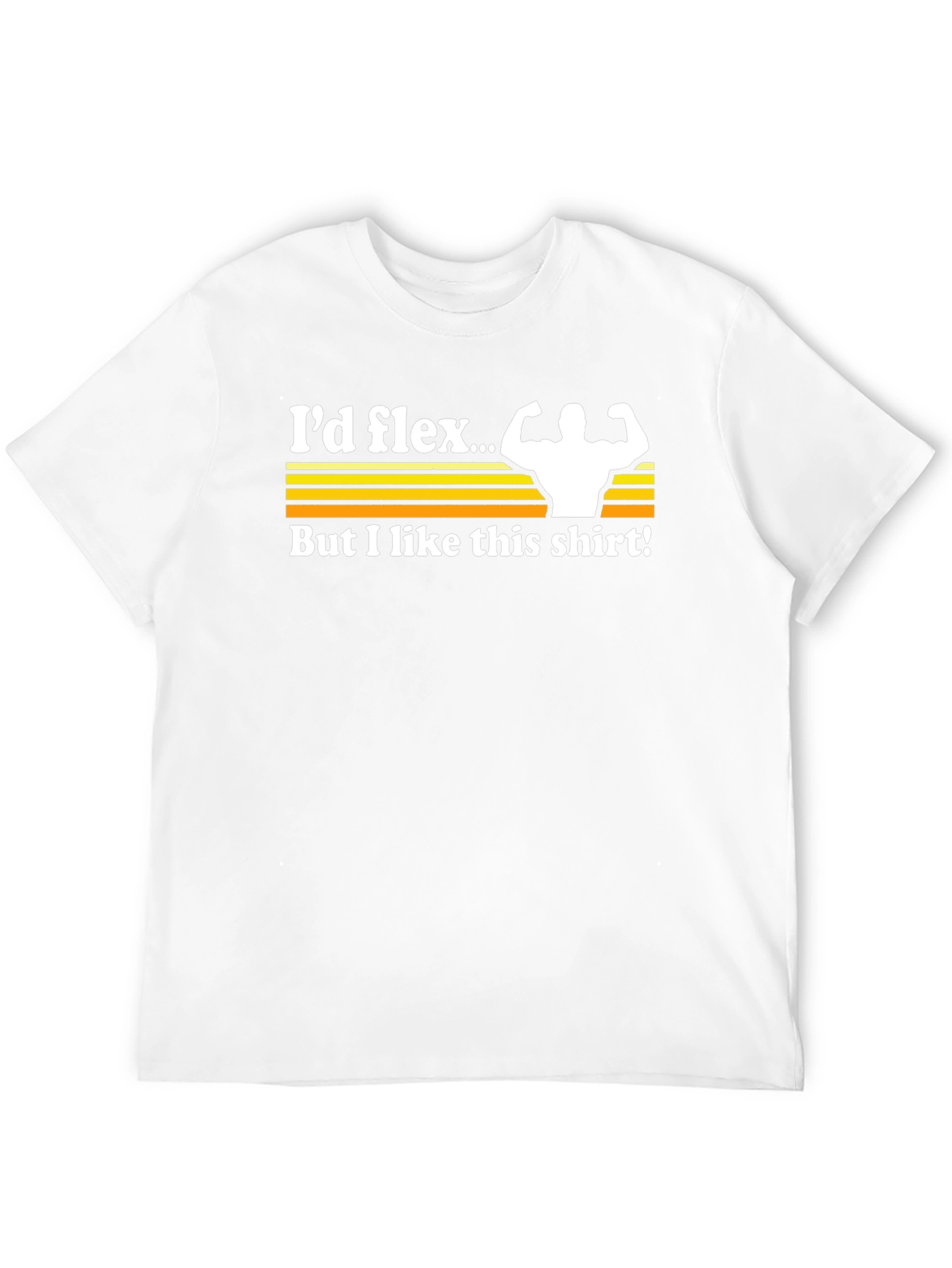 Black I'd Flex Funny Gym Workout T-Shirt view 12