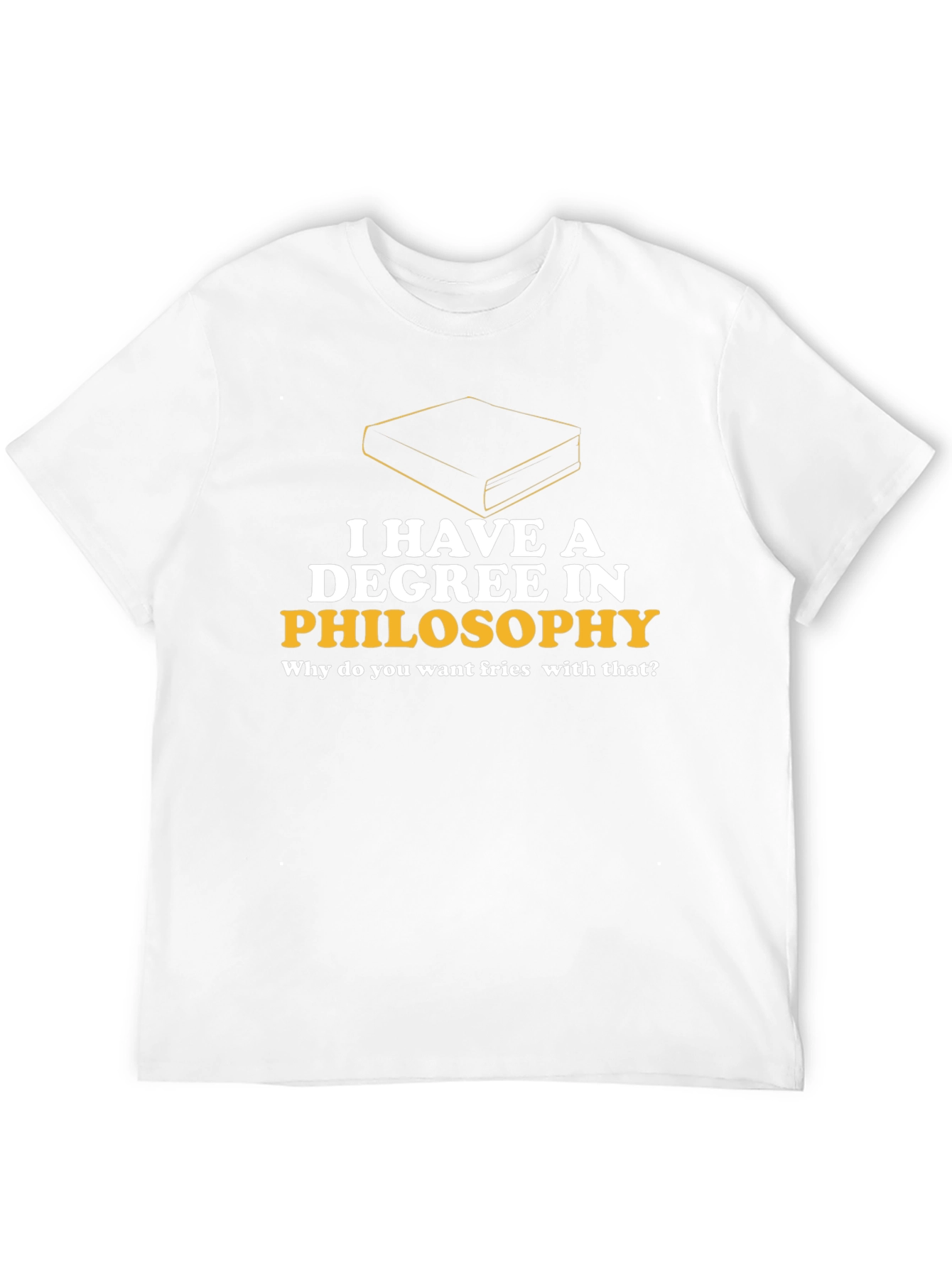 Black Philosophy Degree T-Shirt - Fries with That? view 12