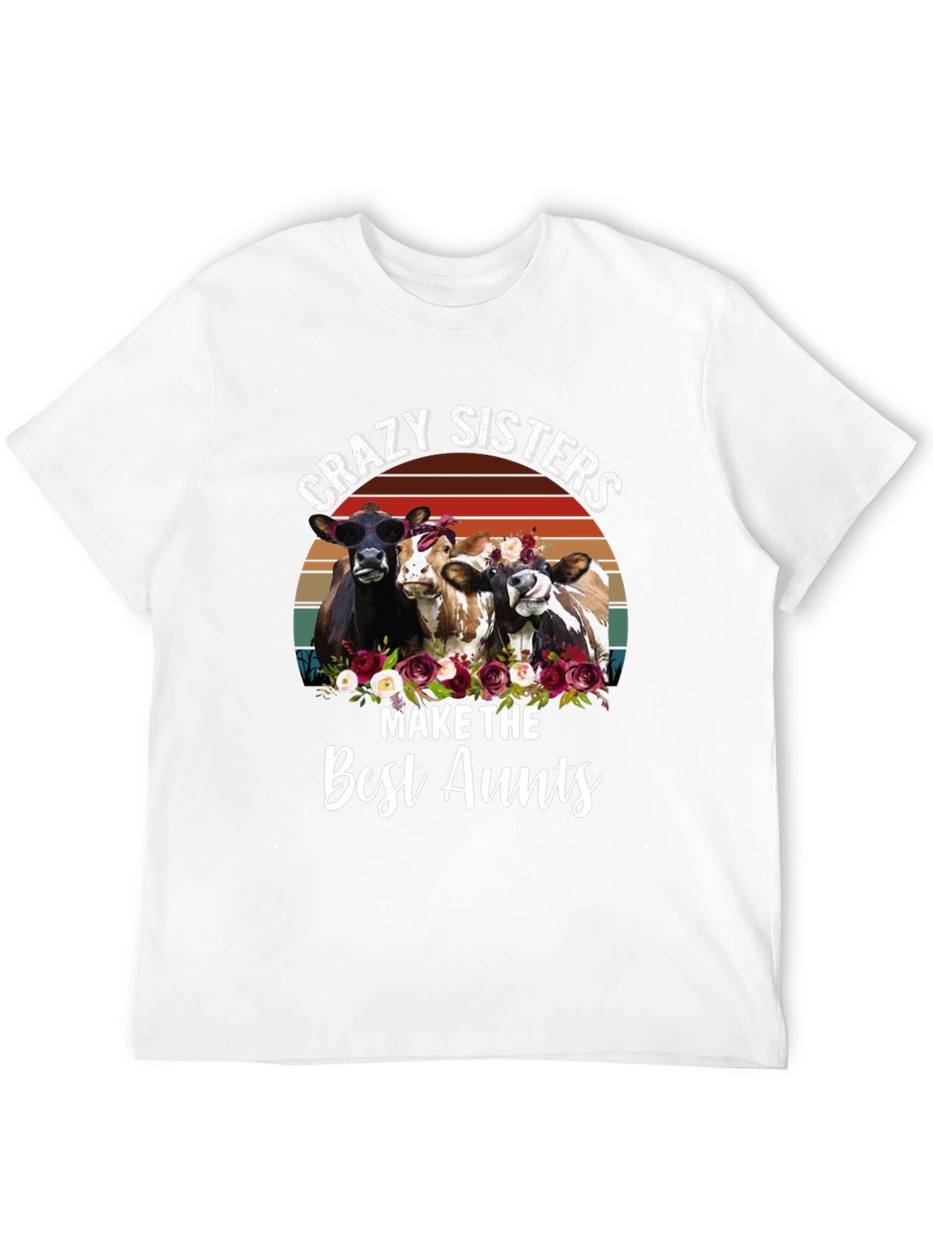 Black Crazy Sisters Best Aunts T-Shirt view 12
