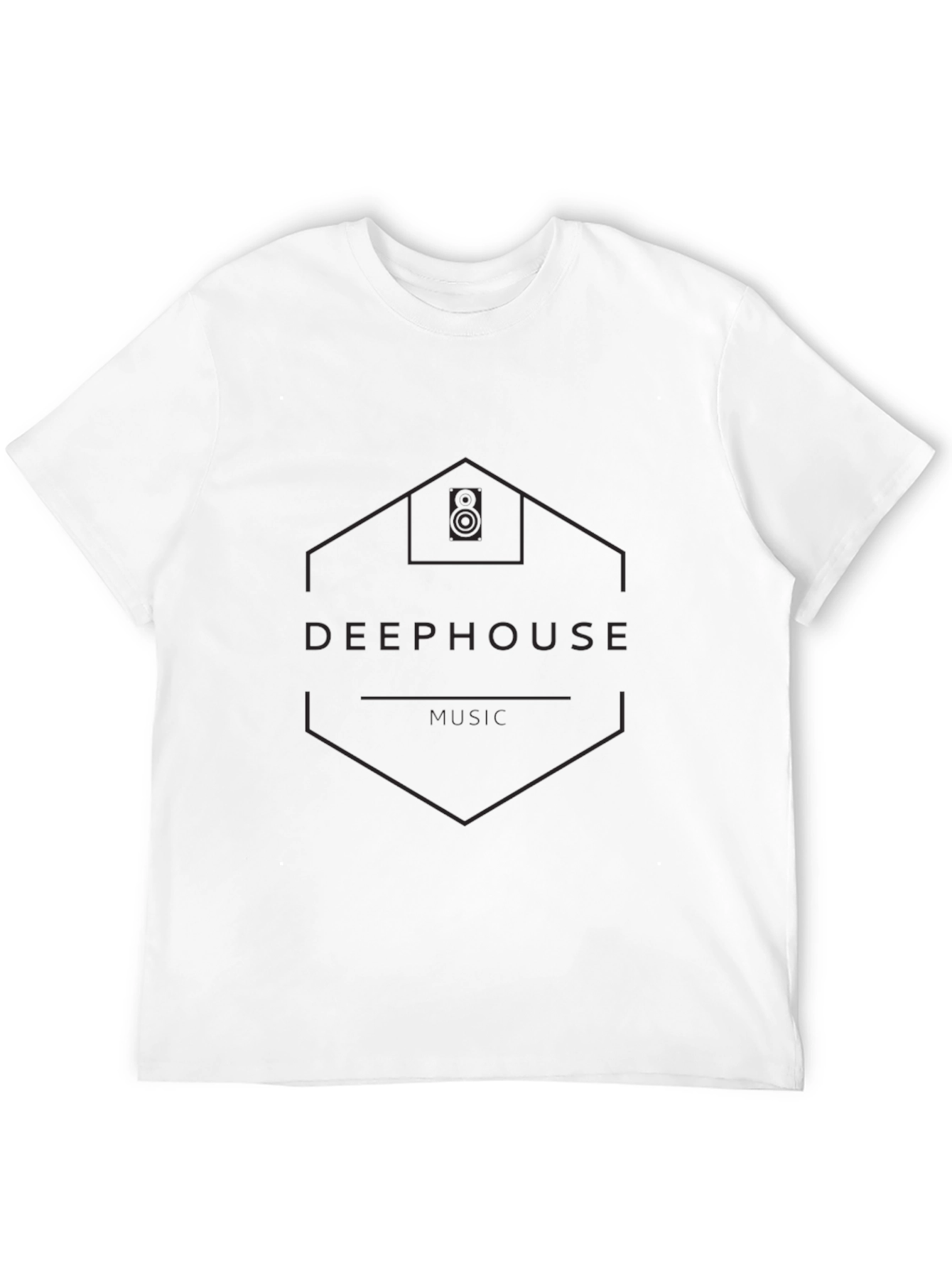 Black Deep House Music Black T-Shirt view 12