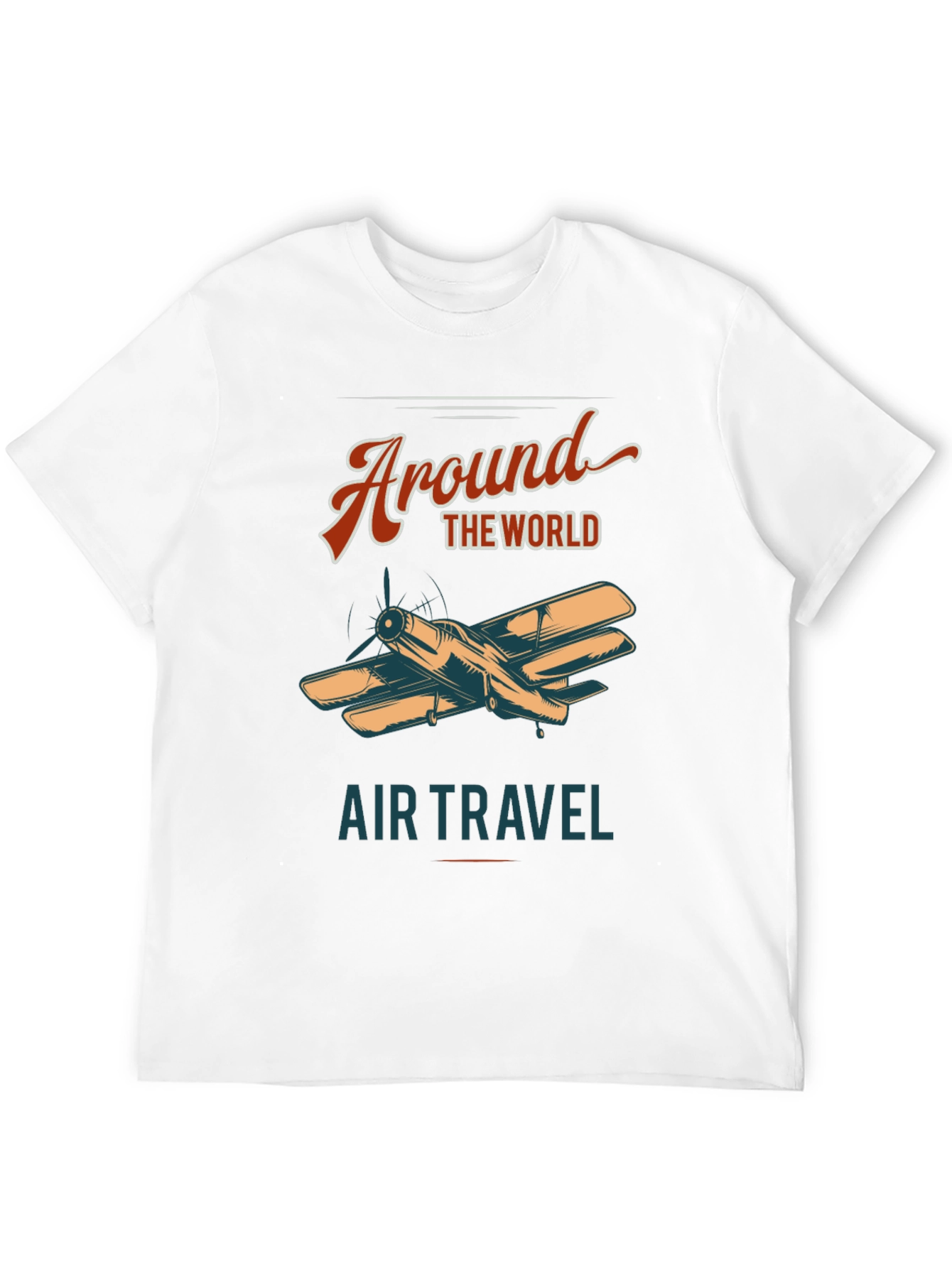 Black Around The World Air Travel Graphic Tee view 12