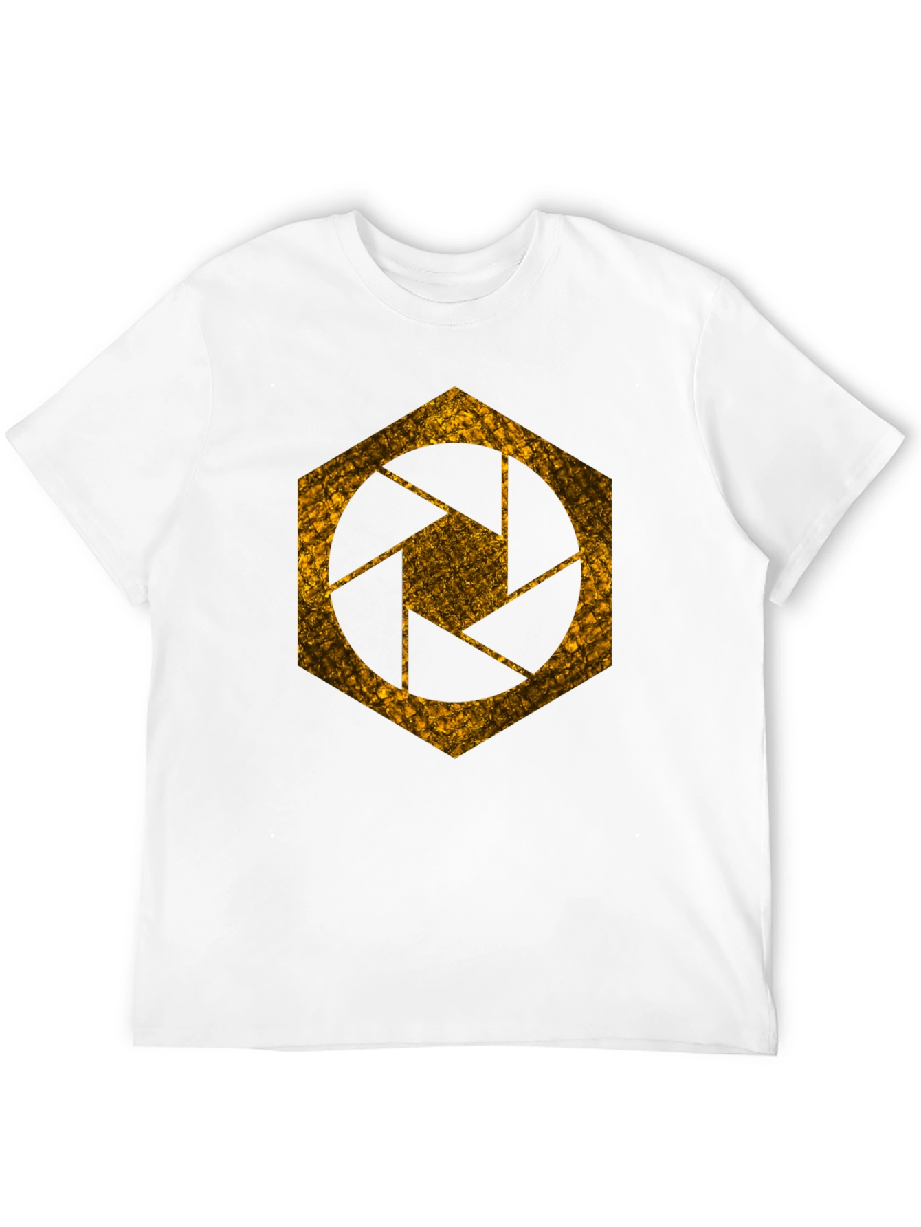 Black Aperture Hexagon T-Shirt - Graphic Tee view 12