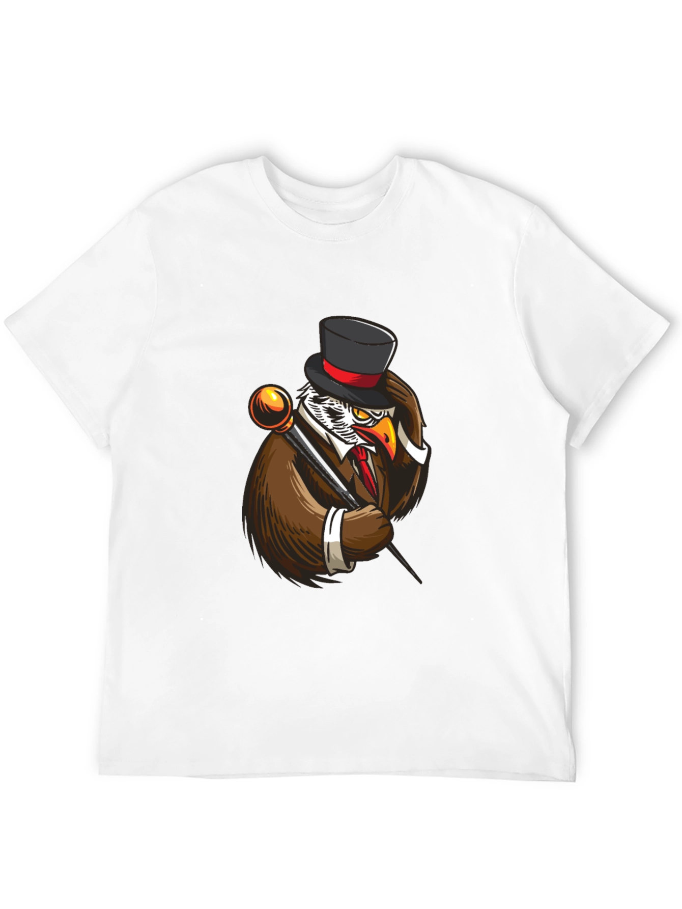 Black Dapper Owl T-Shirt - Unique Graphic Tee view 12