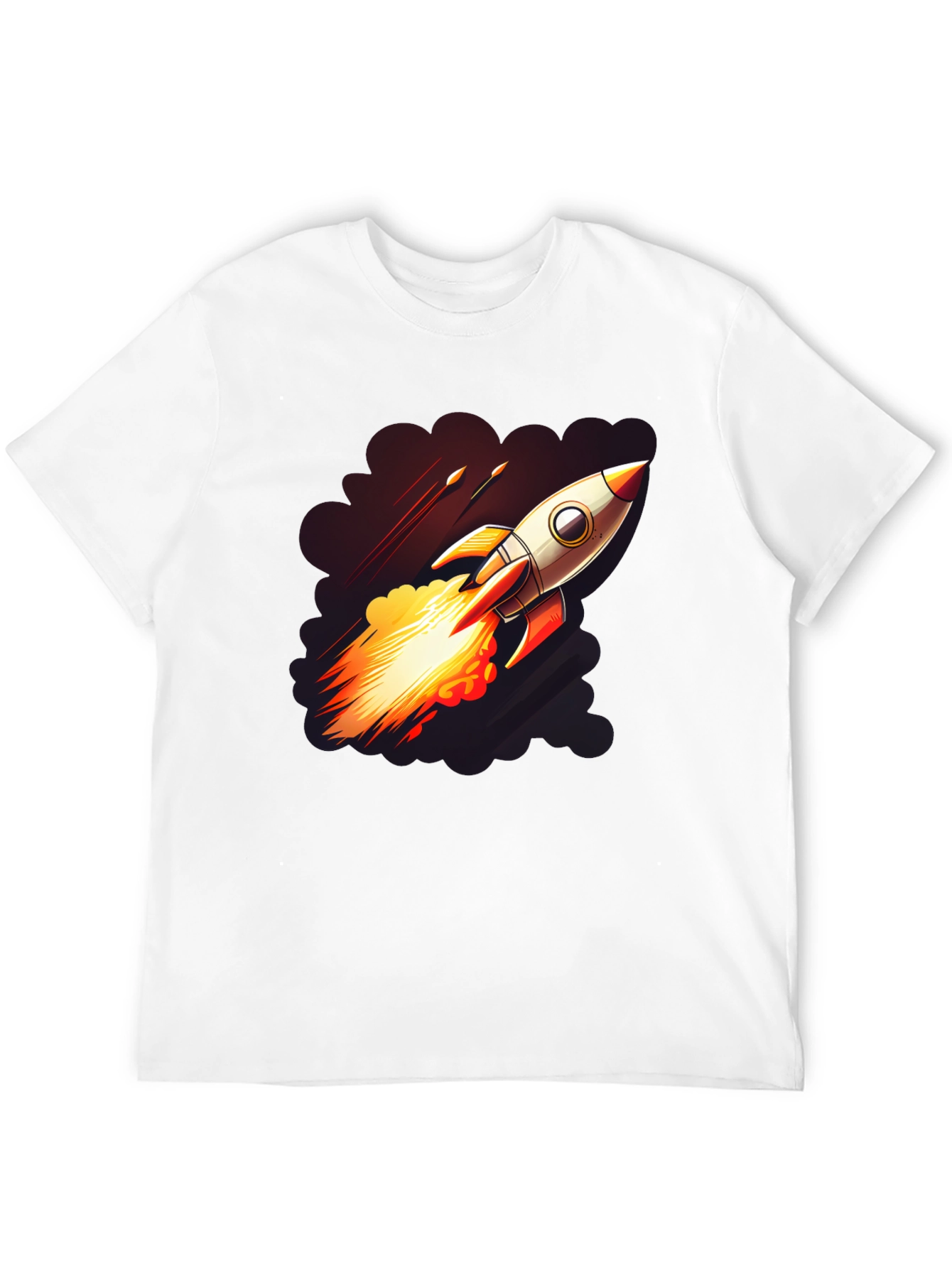 Black Rocket Launch Graphic T-Shirt view 12