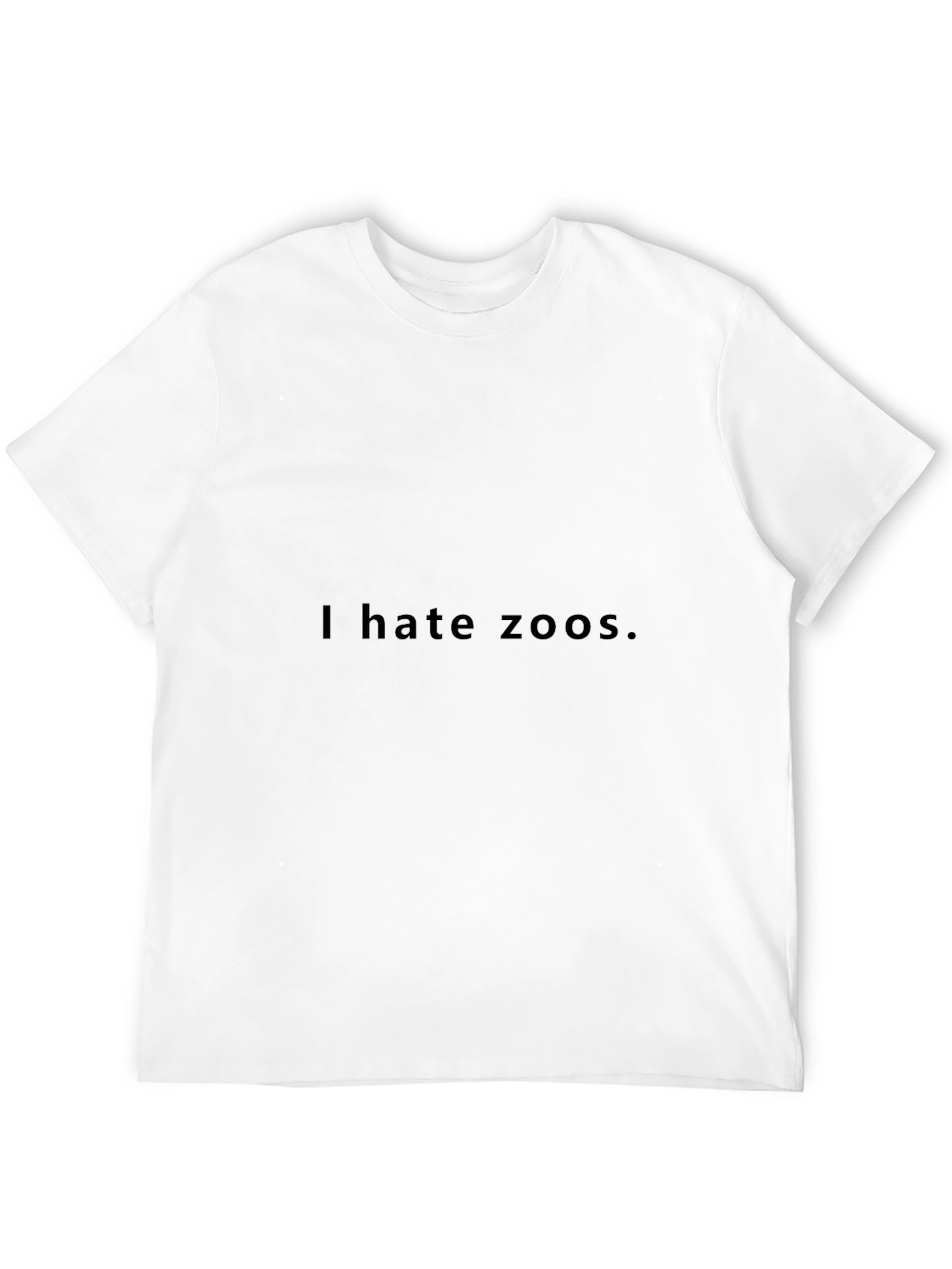 Black I Hate Zoos Black T-Shirt - Statement Tee view 12