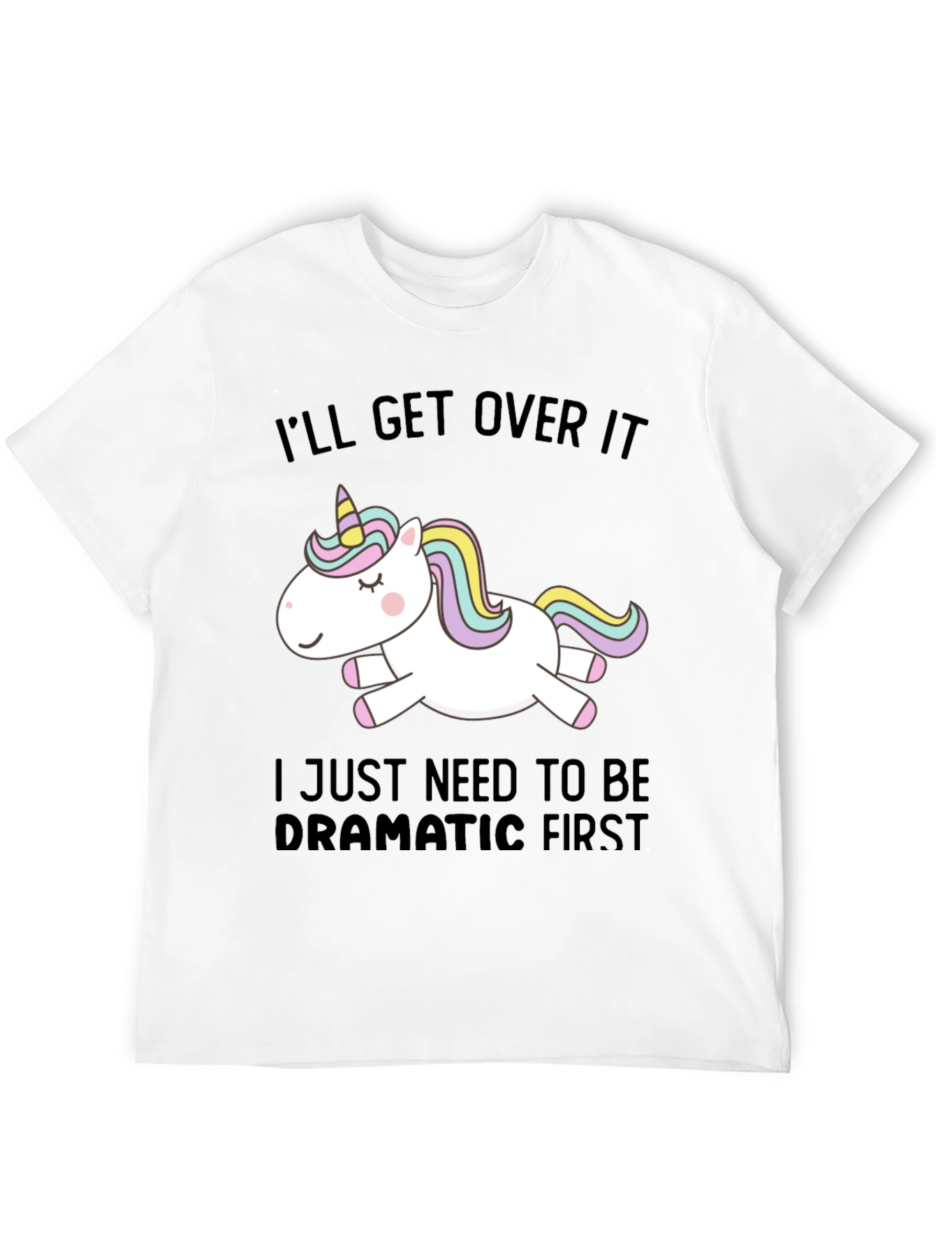 Black Dramatic Unicorn Graphic Tee view 12