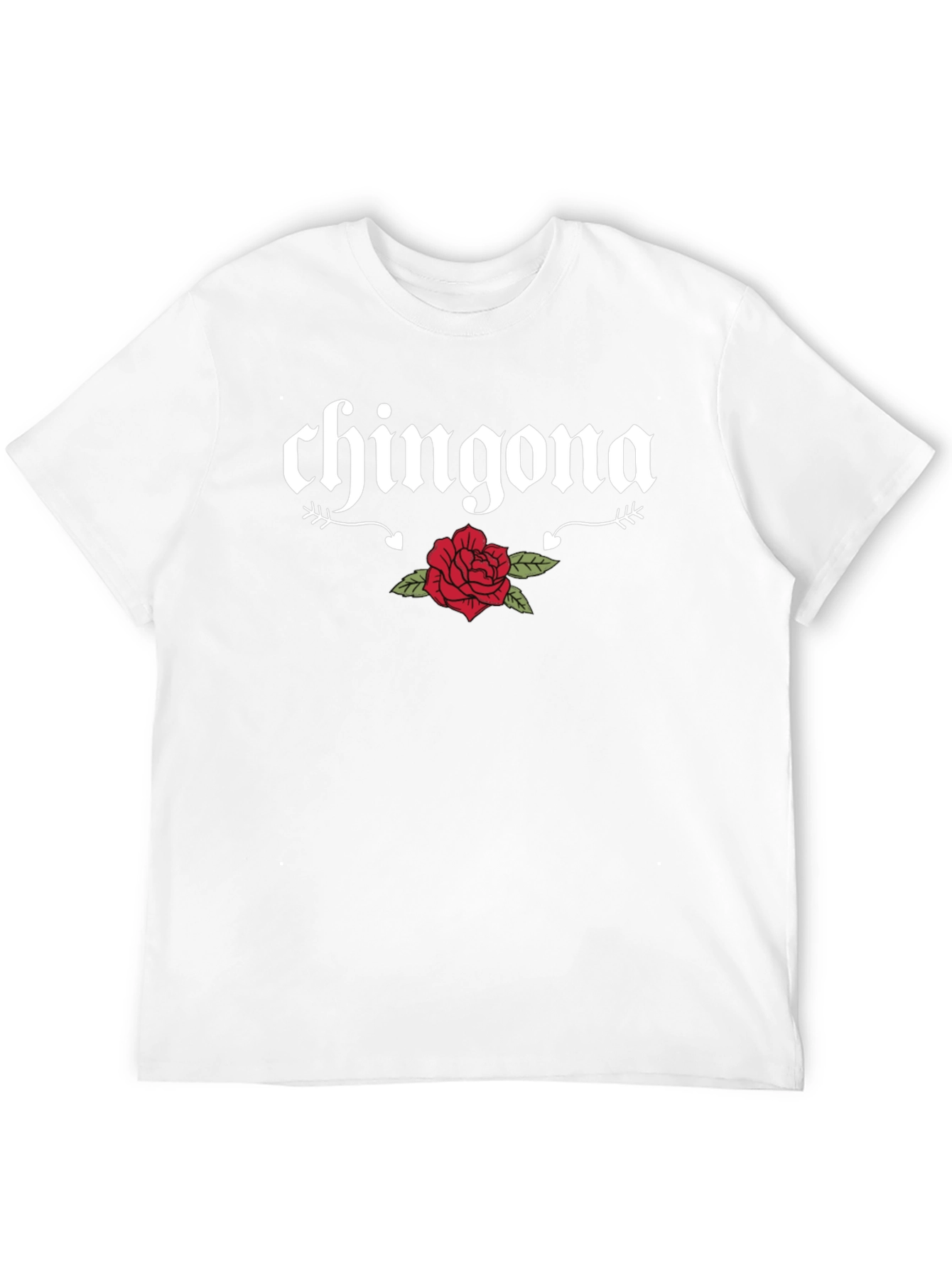 Chingona Rose Graphic Tee - Bold & Stylish - 12