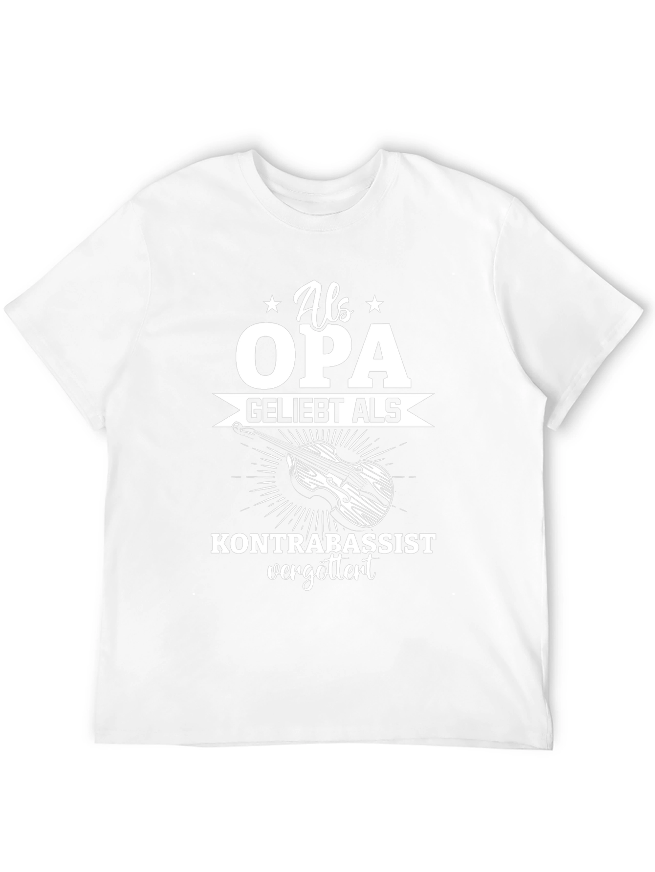 Black Als Opa Kontrabassist T-Shirt view 12