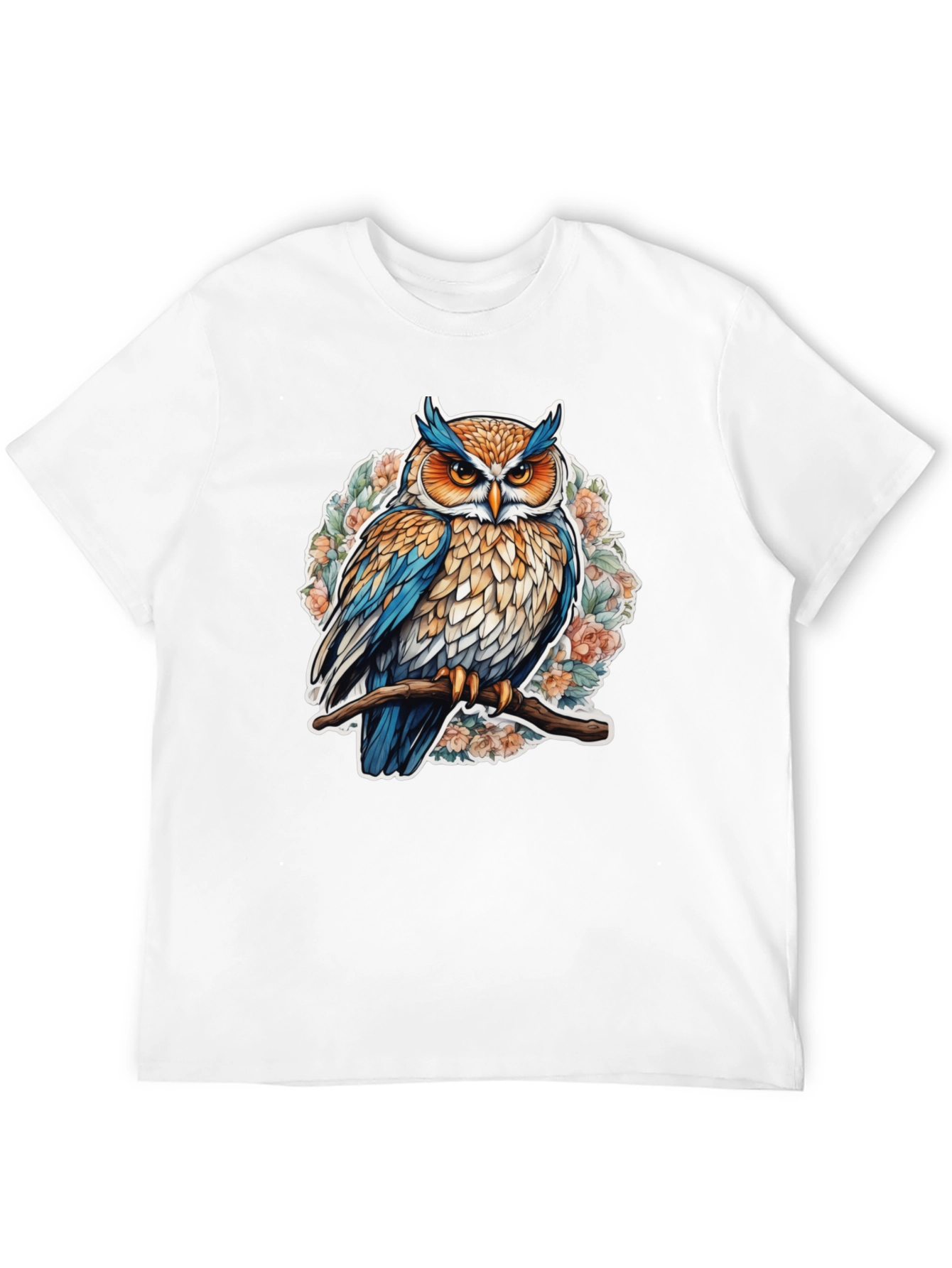 Black Owl Graphic Tee - Nature Inspired Design view 12