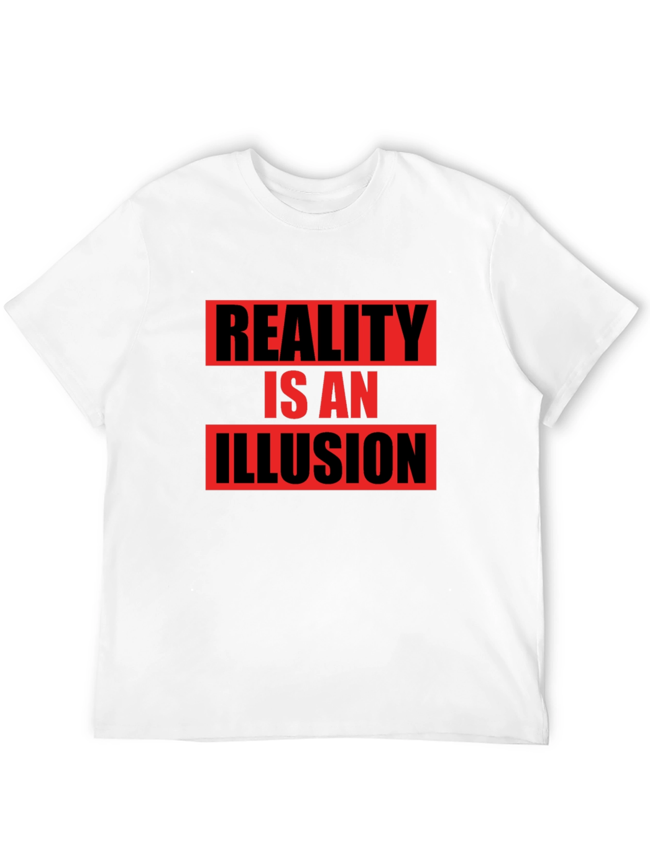 Black Reality Illusion Graphic T-Shirt - Black view 12