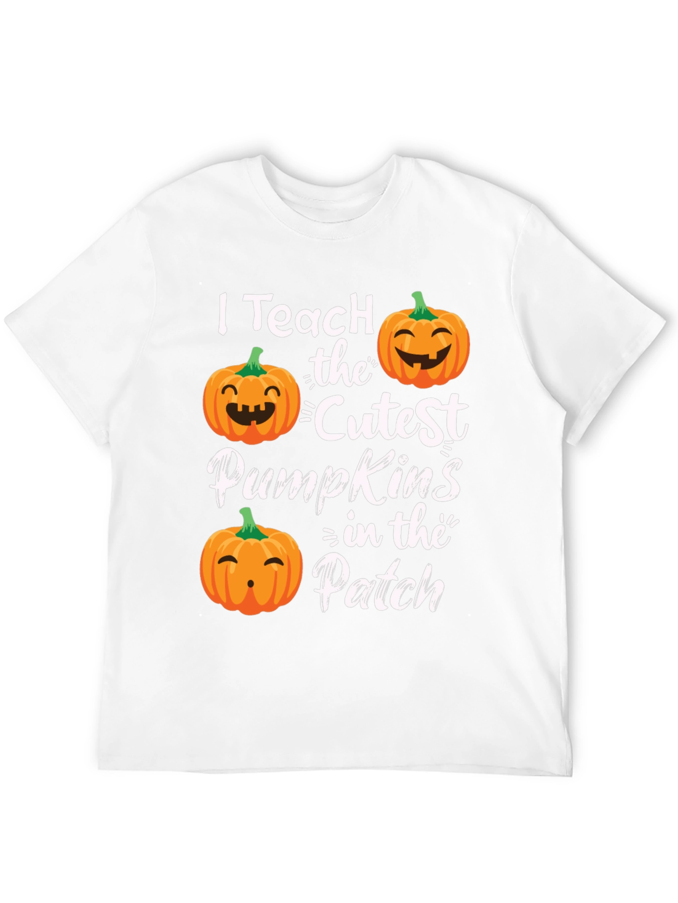 Black I Teach the Cutest Pumpkins T-Shirt view 12