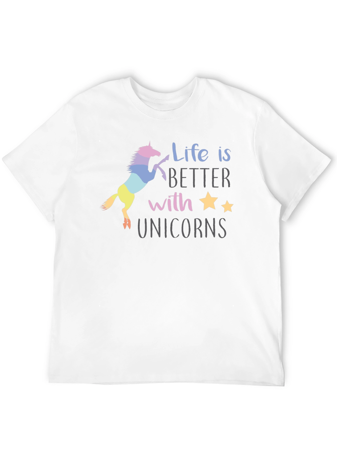 Black Unicorn Life T-Shirt - Magical Graphic Tee view 12