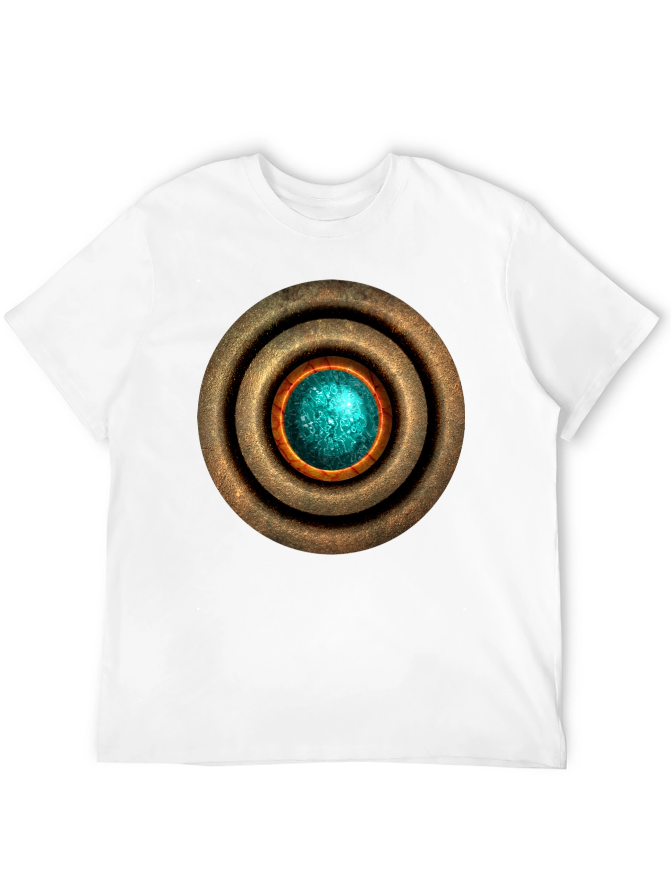 Black Mystic Orb Graphic T-Shirt - Sci-Fi Style Men's Tee view 12