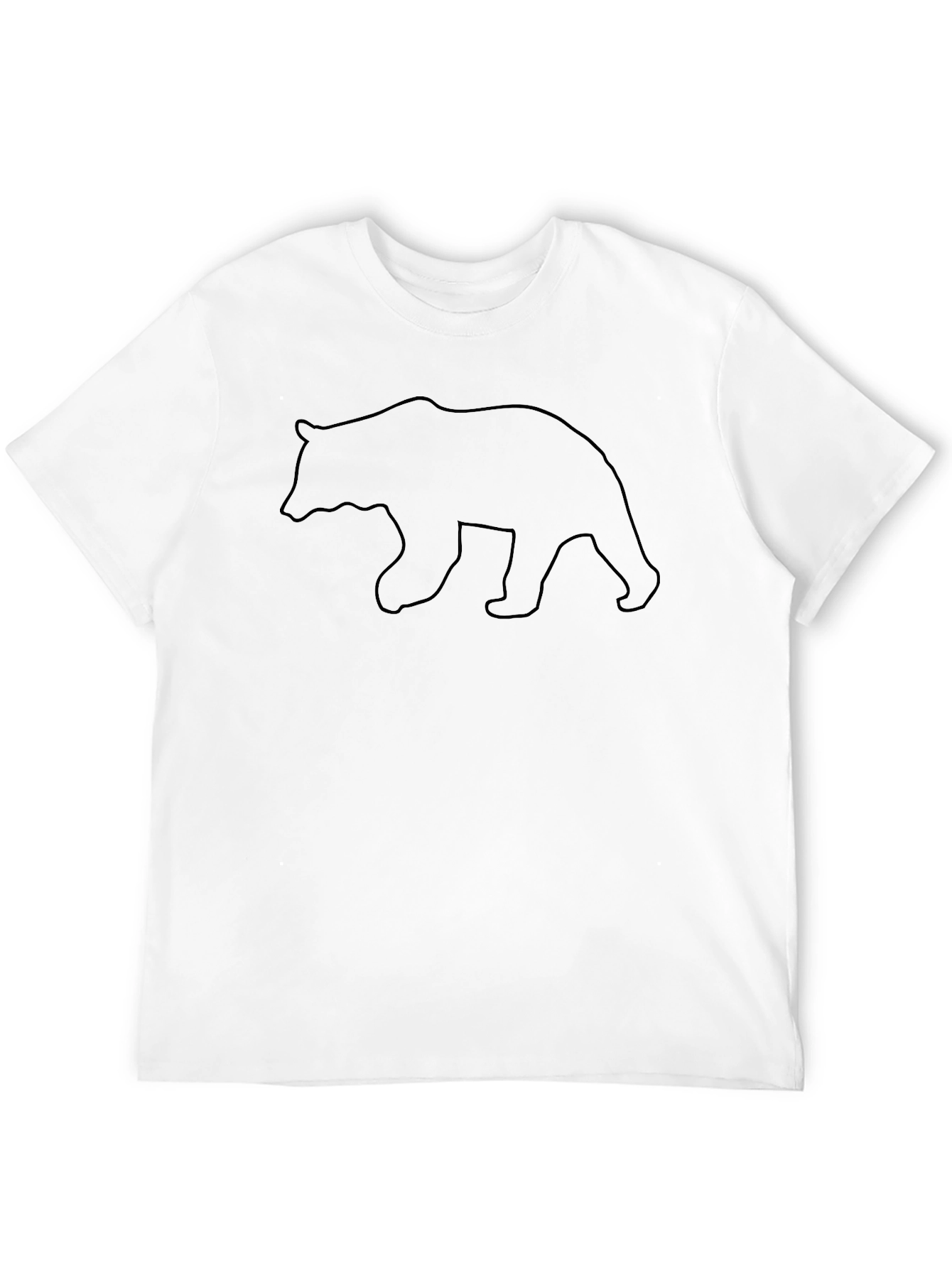 Black Bear Graphic Tee - Black Cotton T-Shirt view 12