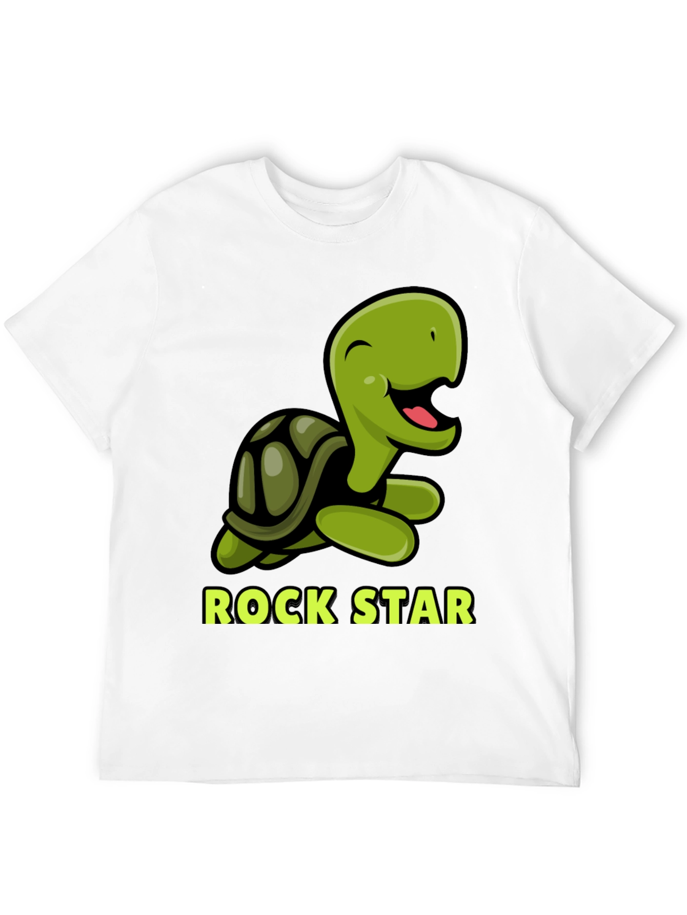 Black Rock Star Turtle Graphic T-Shirt view 12