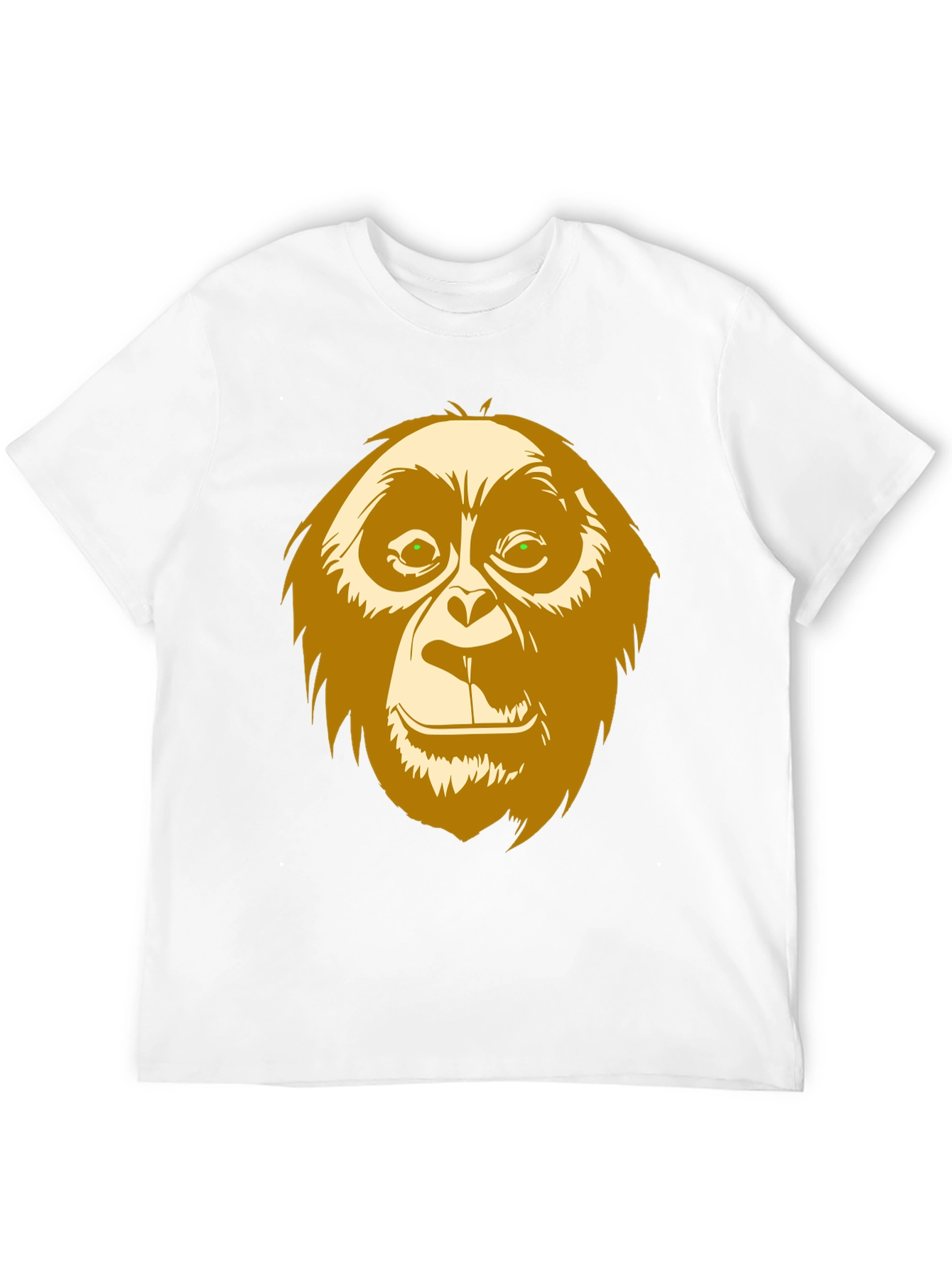 Black Orangutan Graphic Print Black T-Shirt view 12