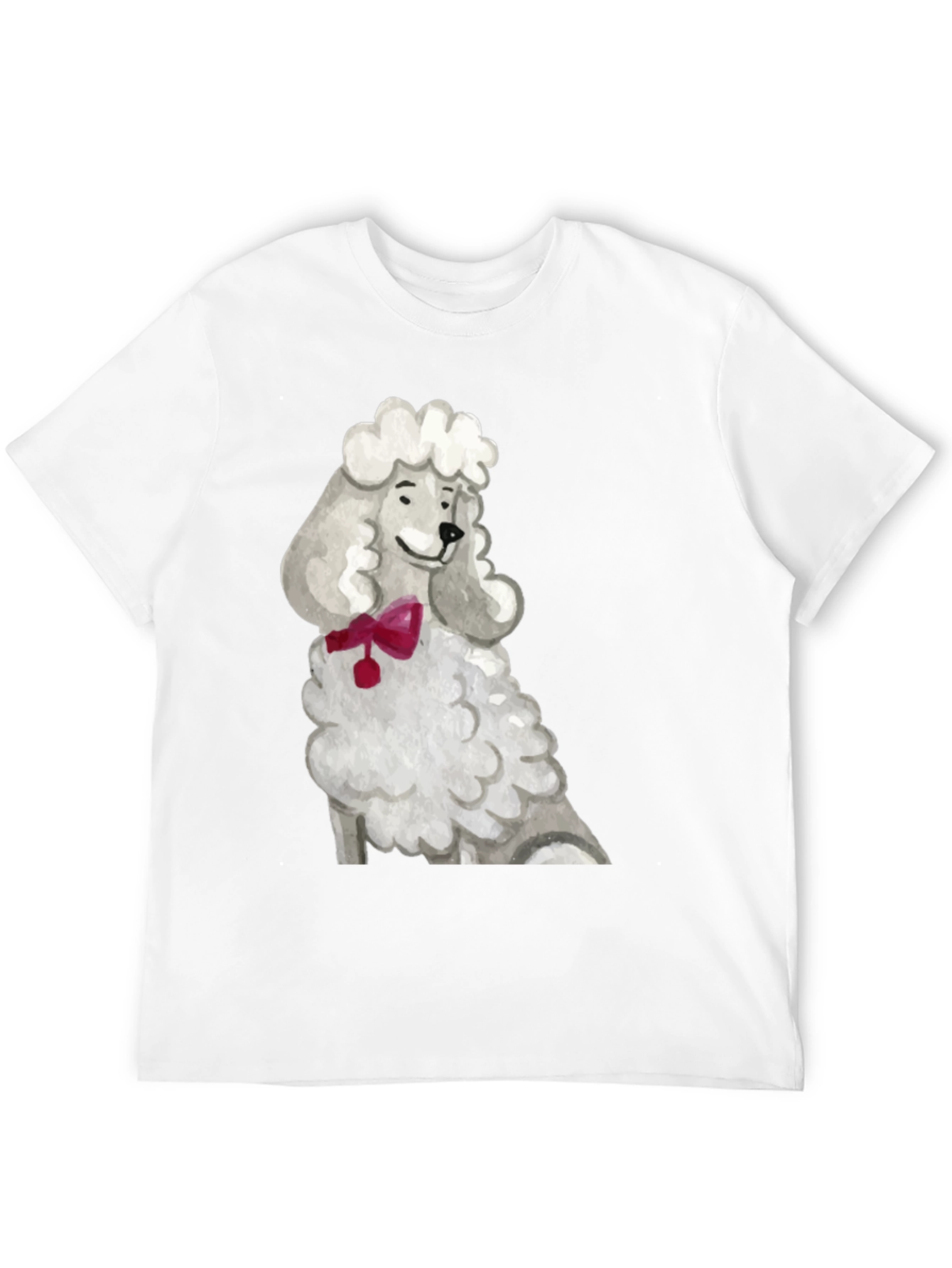 Black Poodle Art T-Shirt - Unique Dog Lover Tee view 12