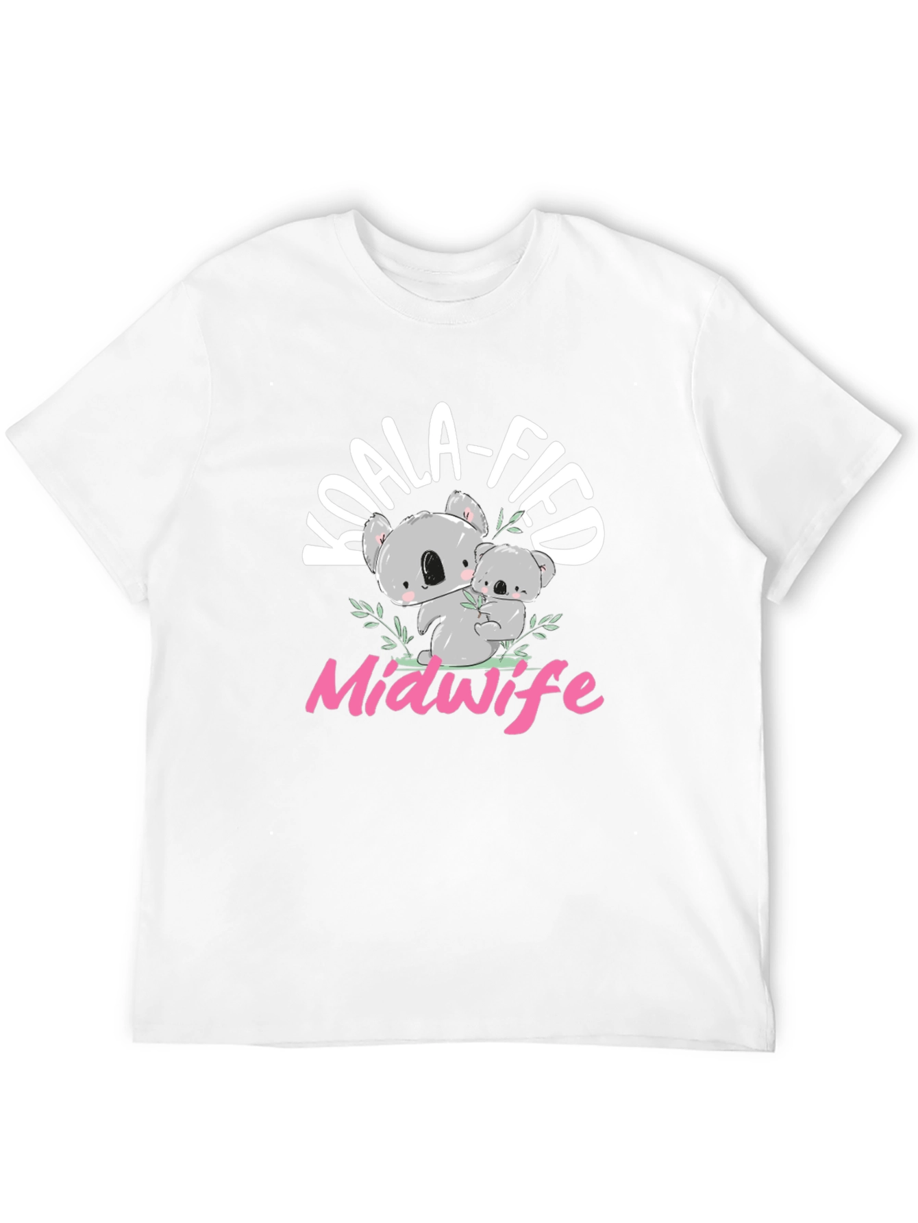 Black Koala-fied Midwife T-Shirt - Cute Koala Bear Design view 12