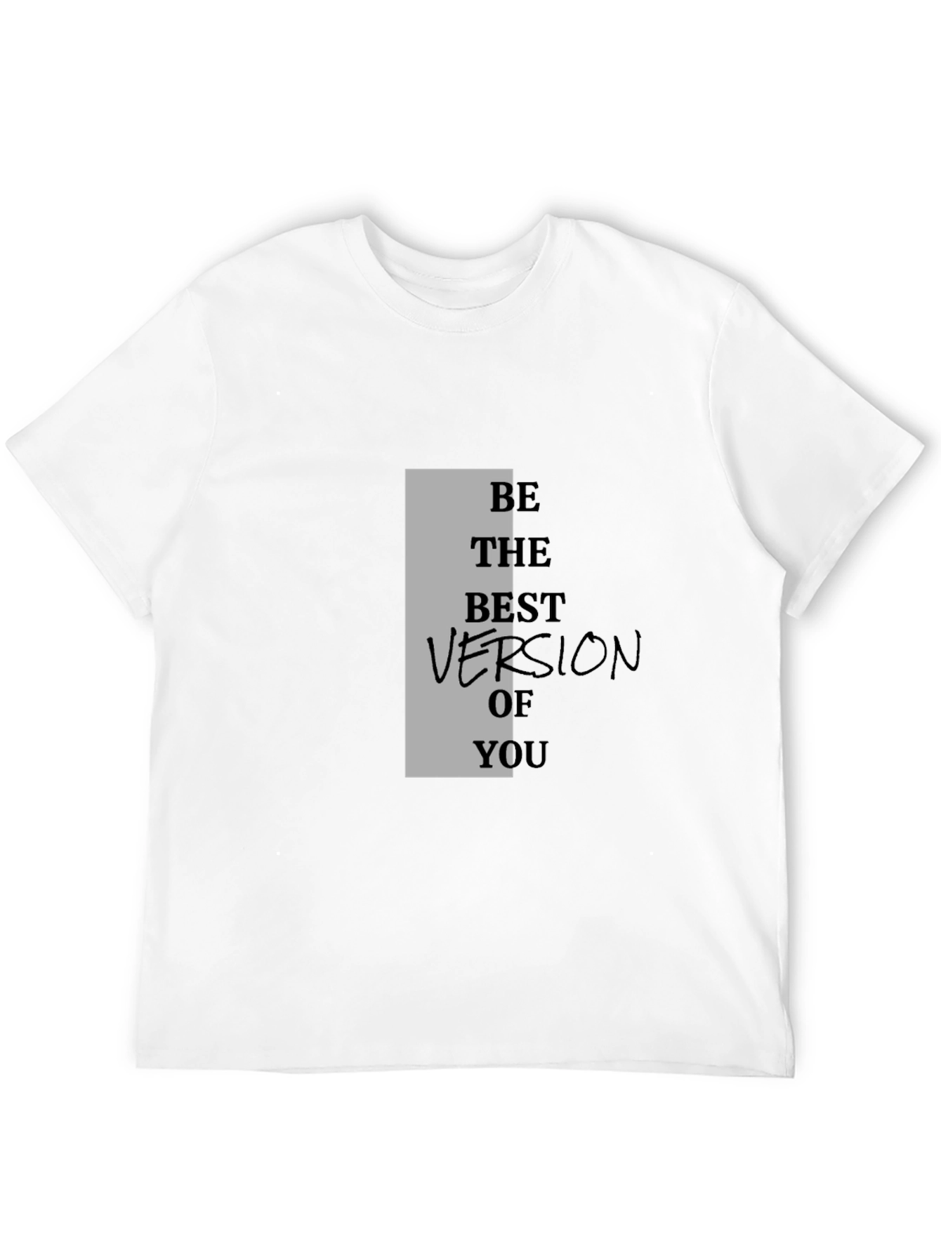 Black Motivational Black T-Shirt - Be The Best Version of You view 12