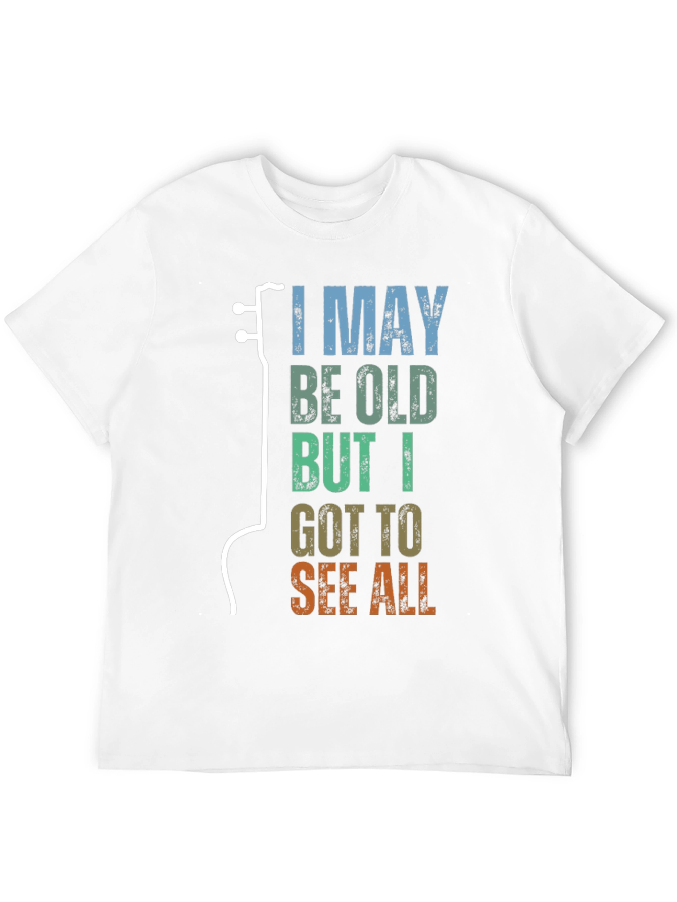 Black I May Be Old Guitar Lover T-Shirt view 12
