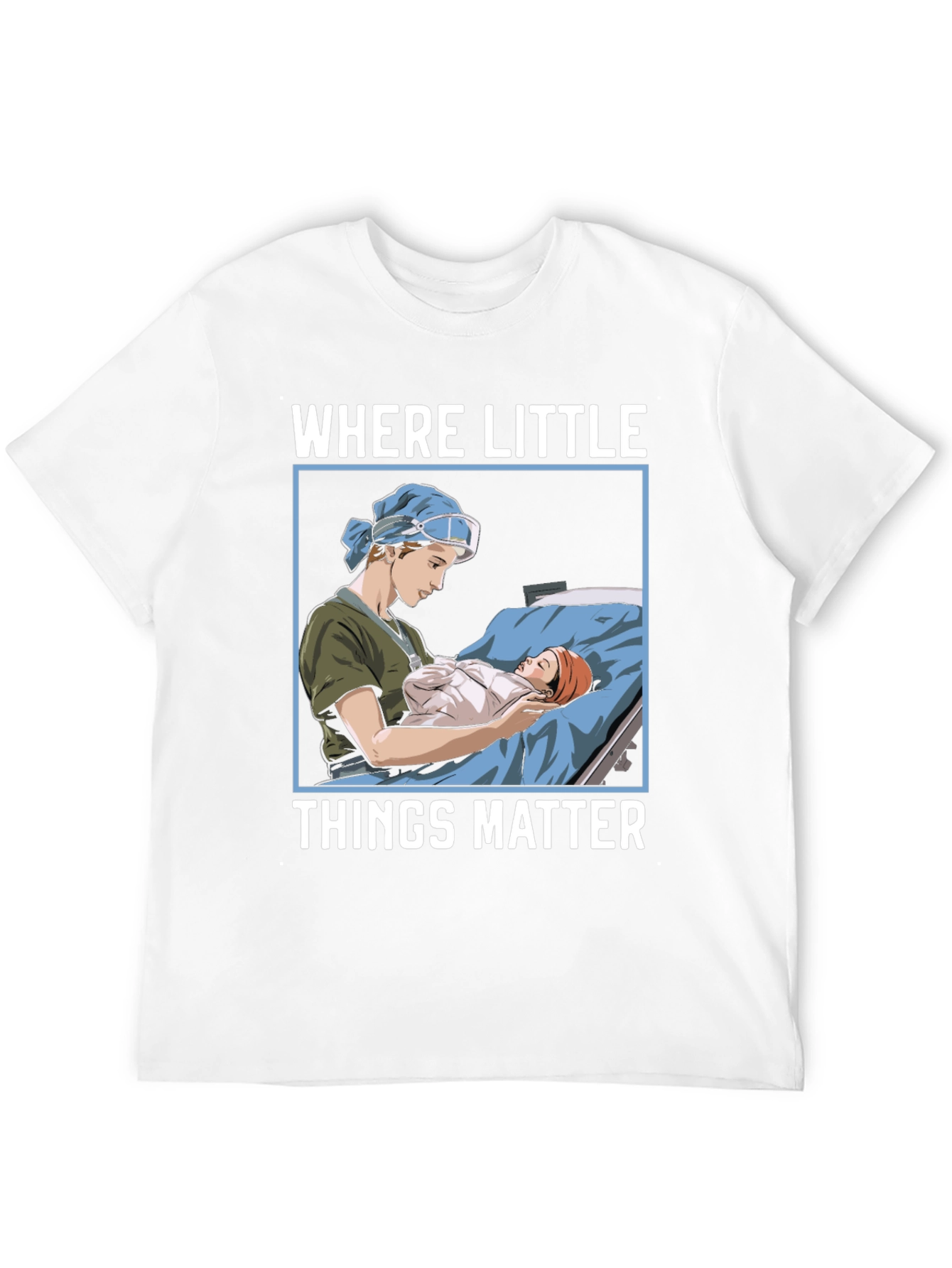 Black Where Little Things Matter Nurse T-Shirt view 12