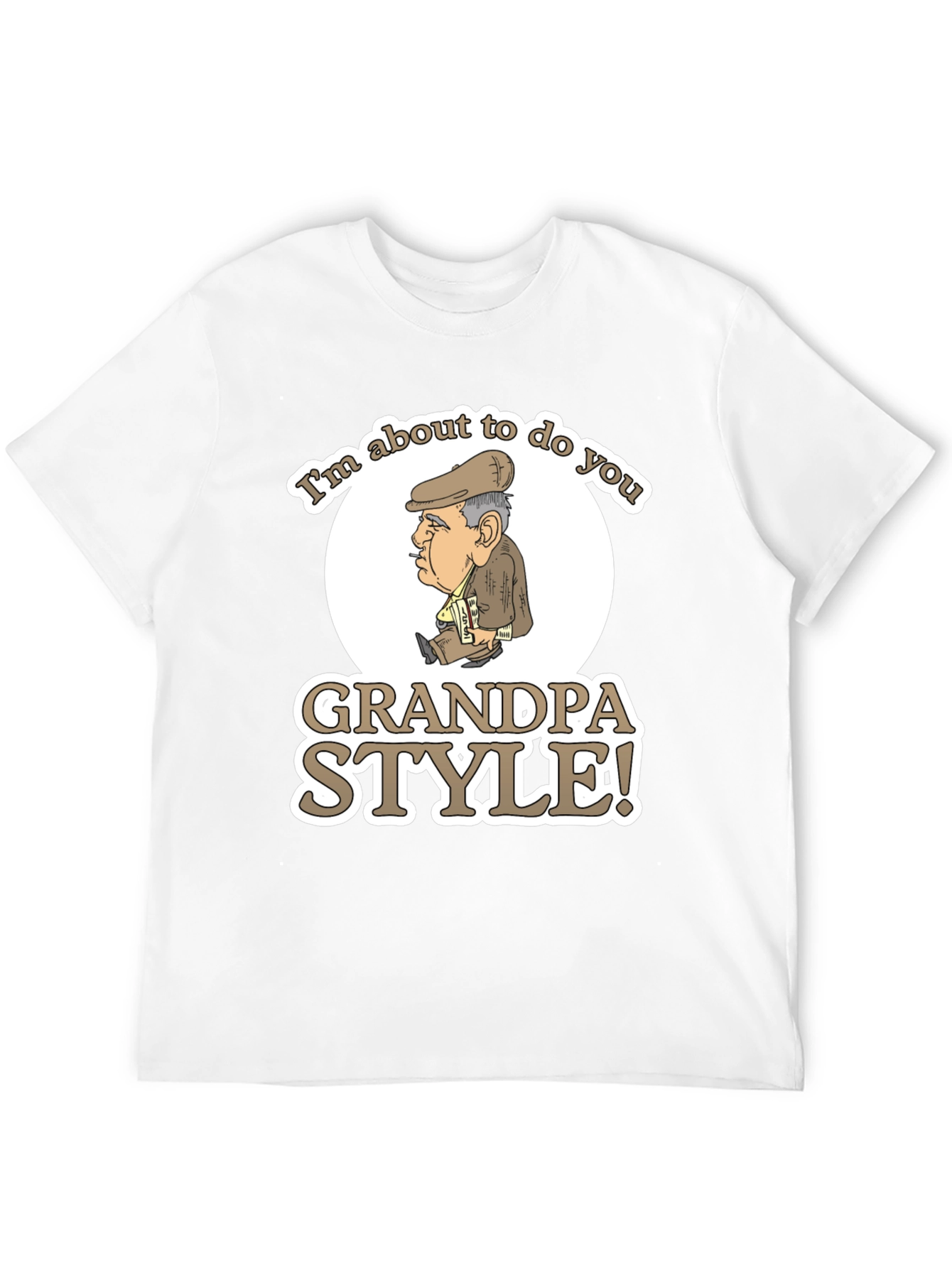 Black Grandpa Style Graphic T-Shirt view 12
