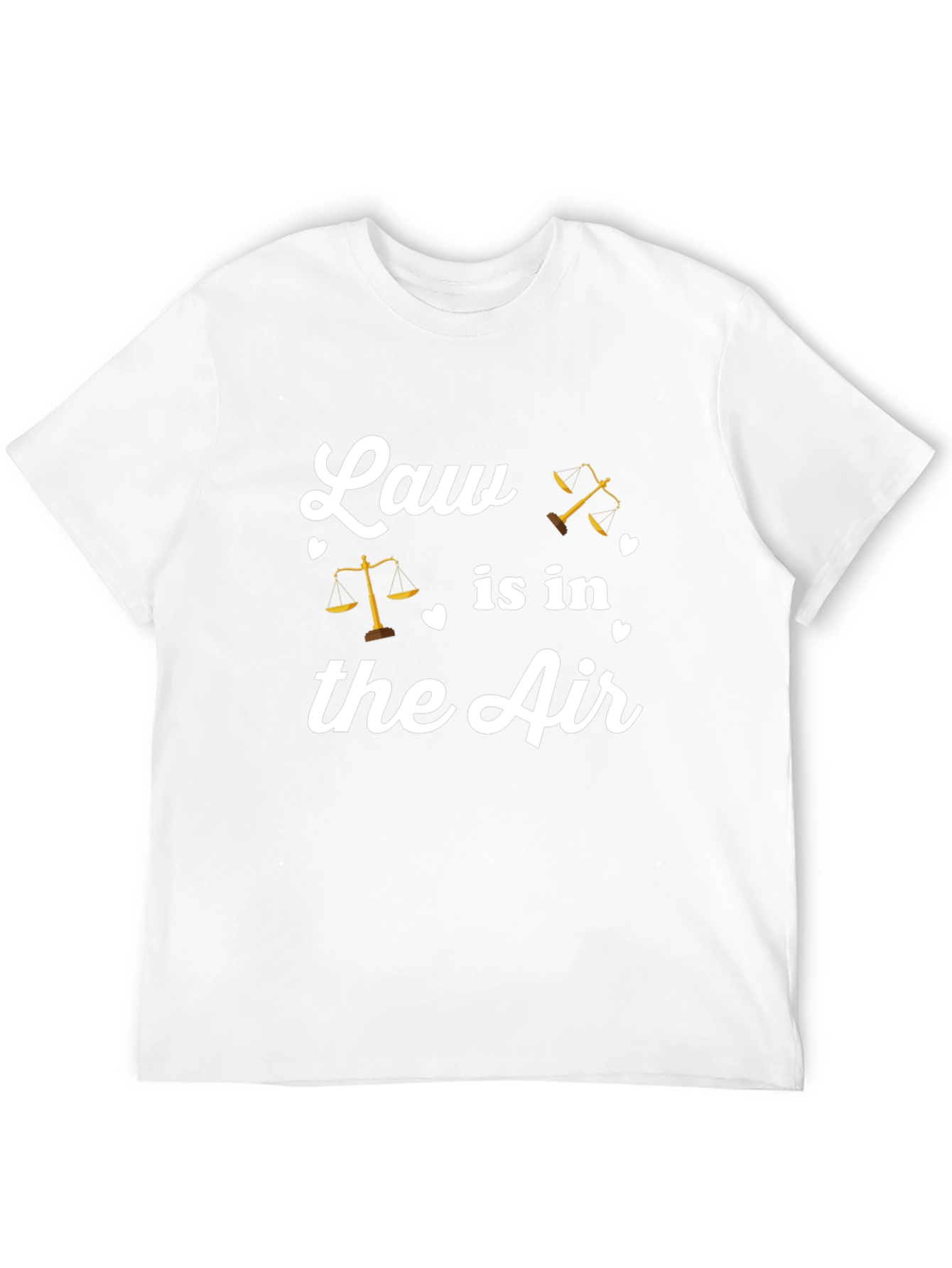 Black Law in the Air Graphic Tee - Unisex Black T-Shirt view 12